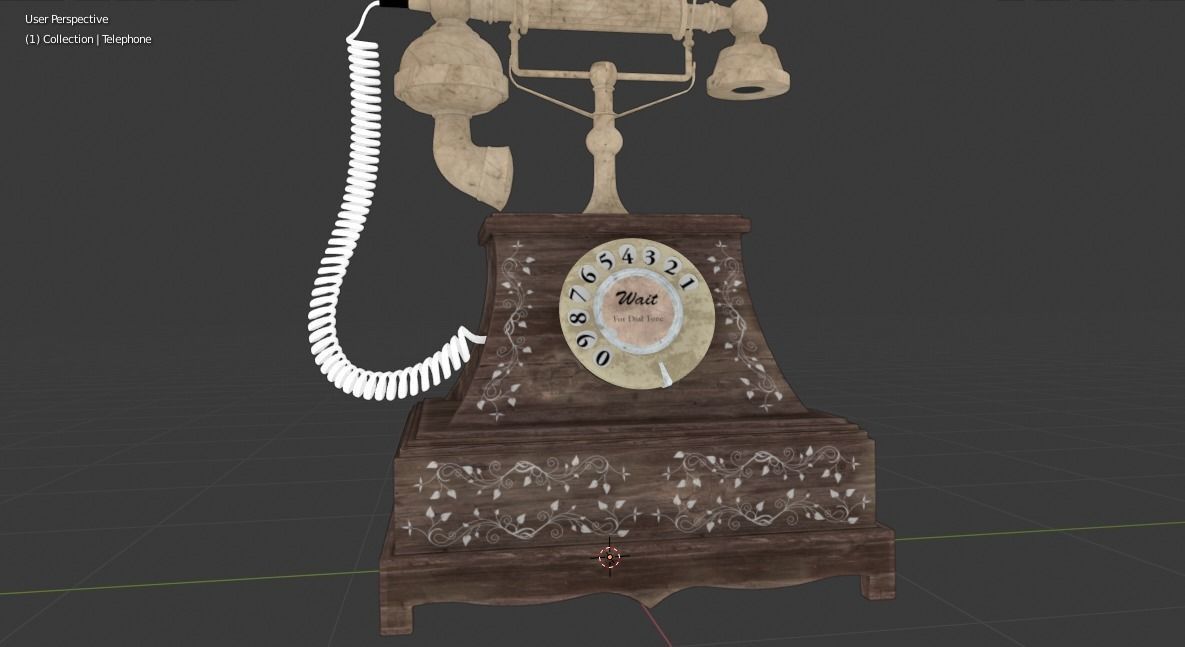 Vintage Telephone 3D model_22