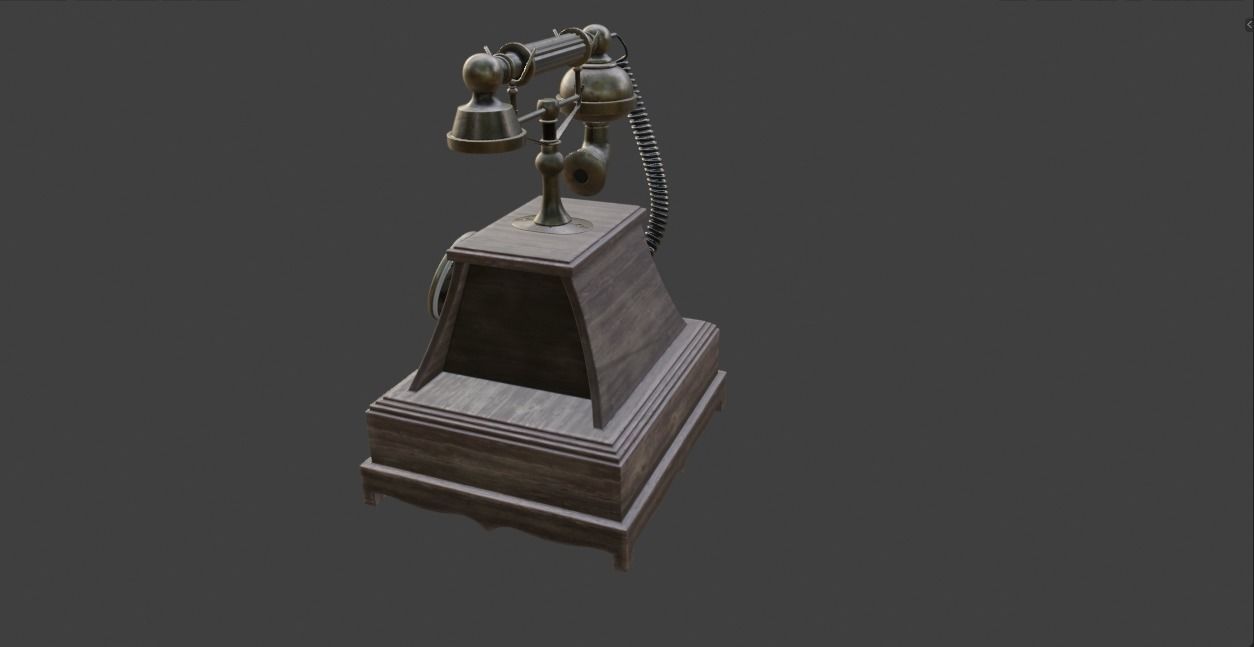 Vintage Telephone 3D model_9