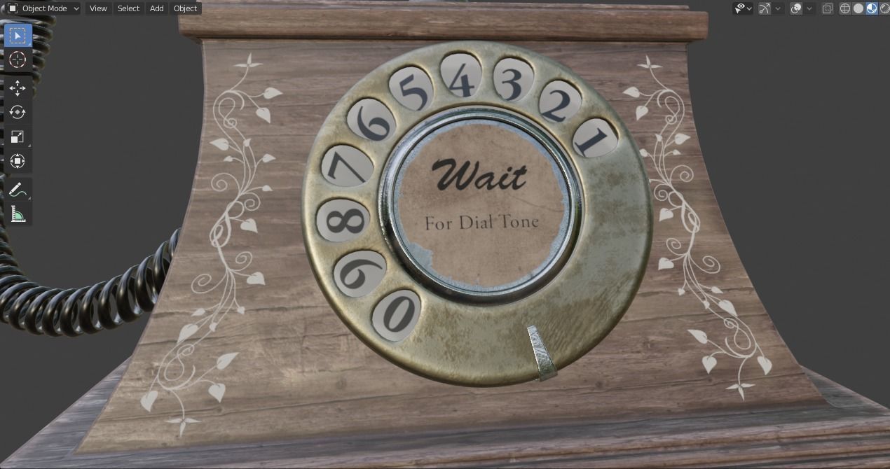 Vintage Telephone 3D model_14