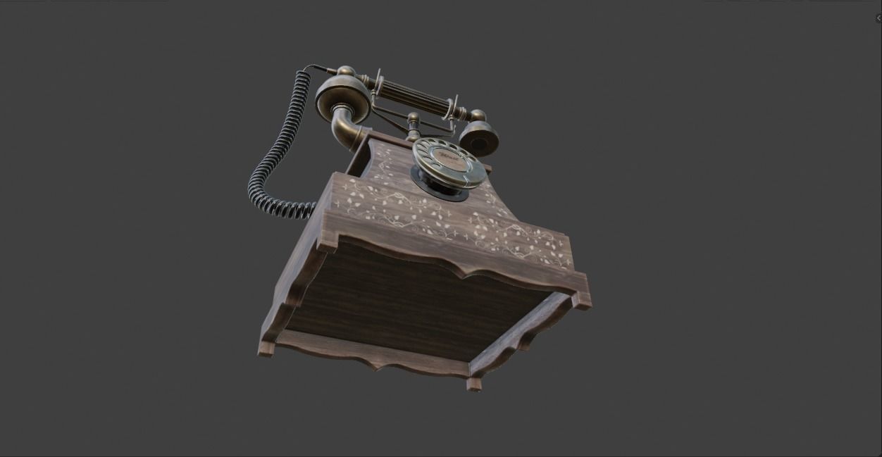 Vintage Telephone 3D model_11