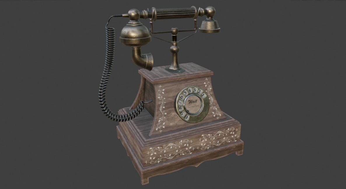 Vintage Telephone 3D model_7