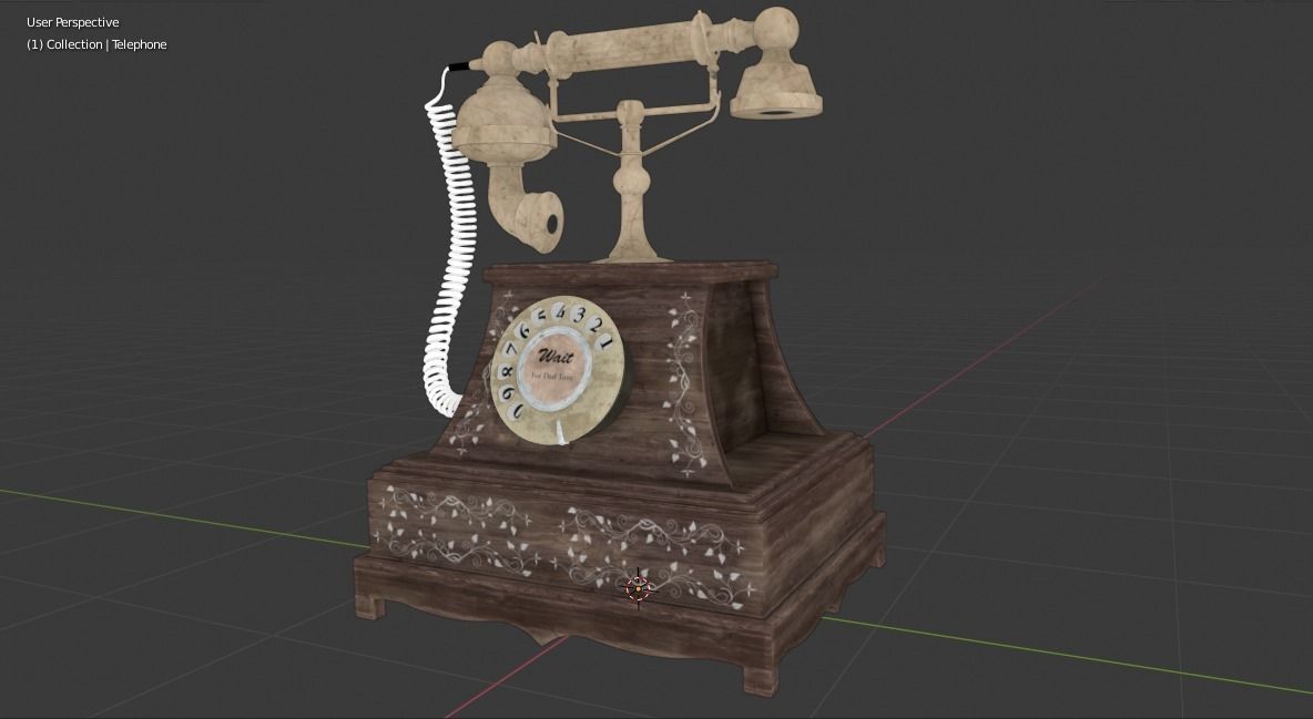 Vintage Telephone 3D model_23