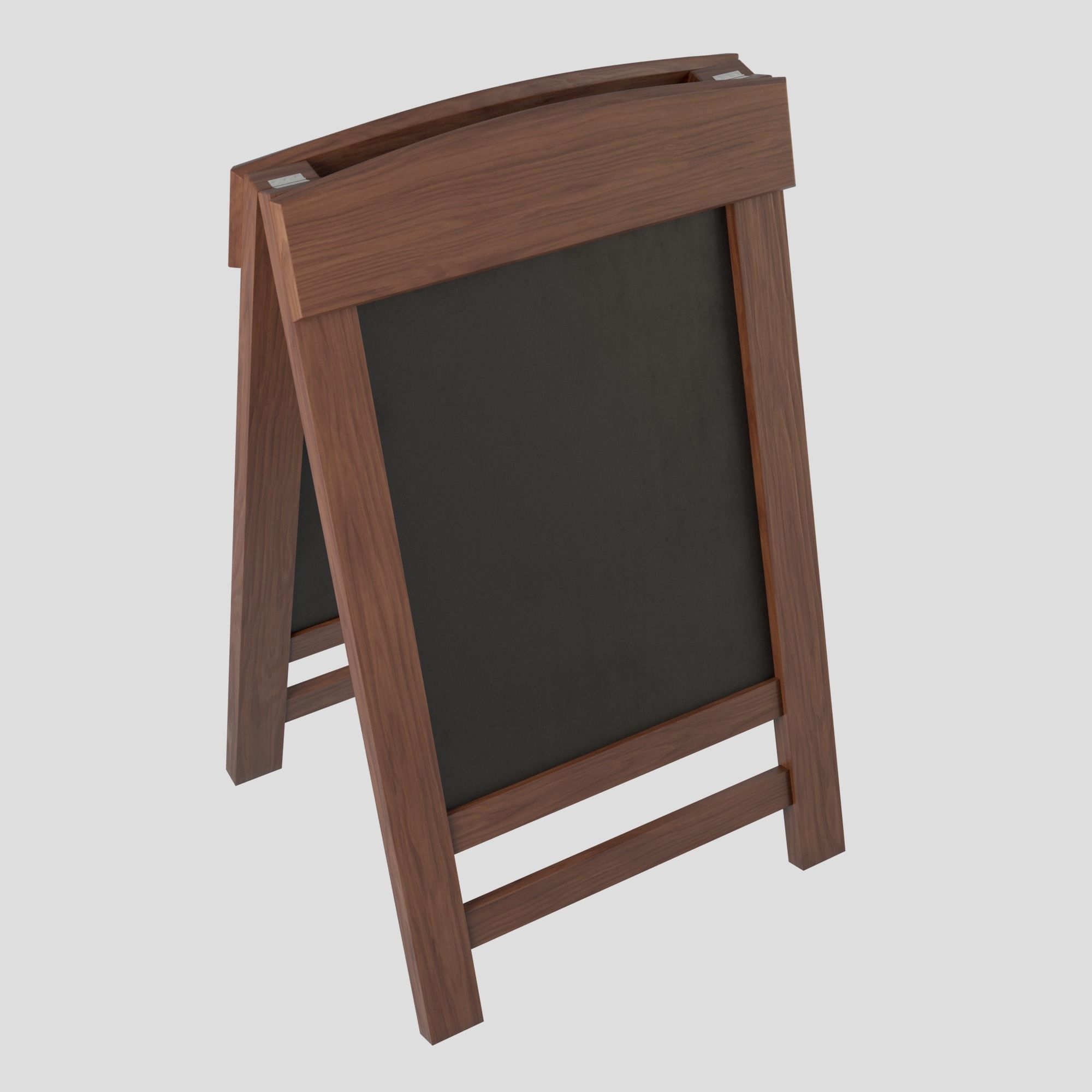 Menu Board Stand 01 Low-poly 3D model_3