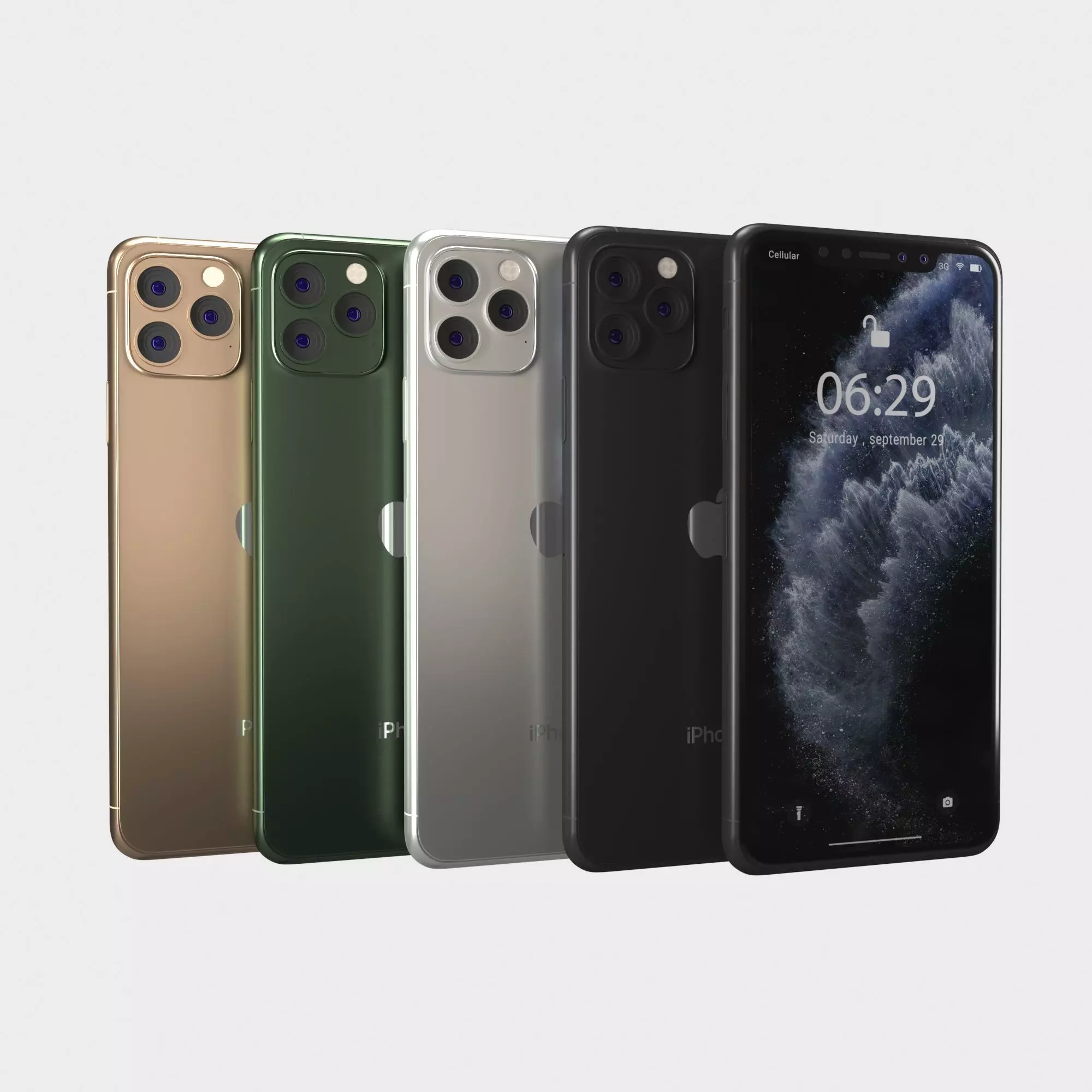 Apple iPhone 11 Pro - 11 Pro Max 3D model_0