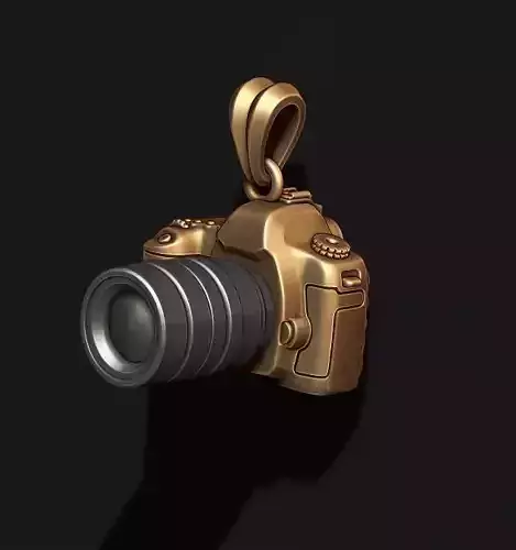 photo camera pendant 3D print model