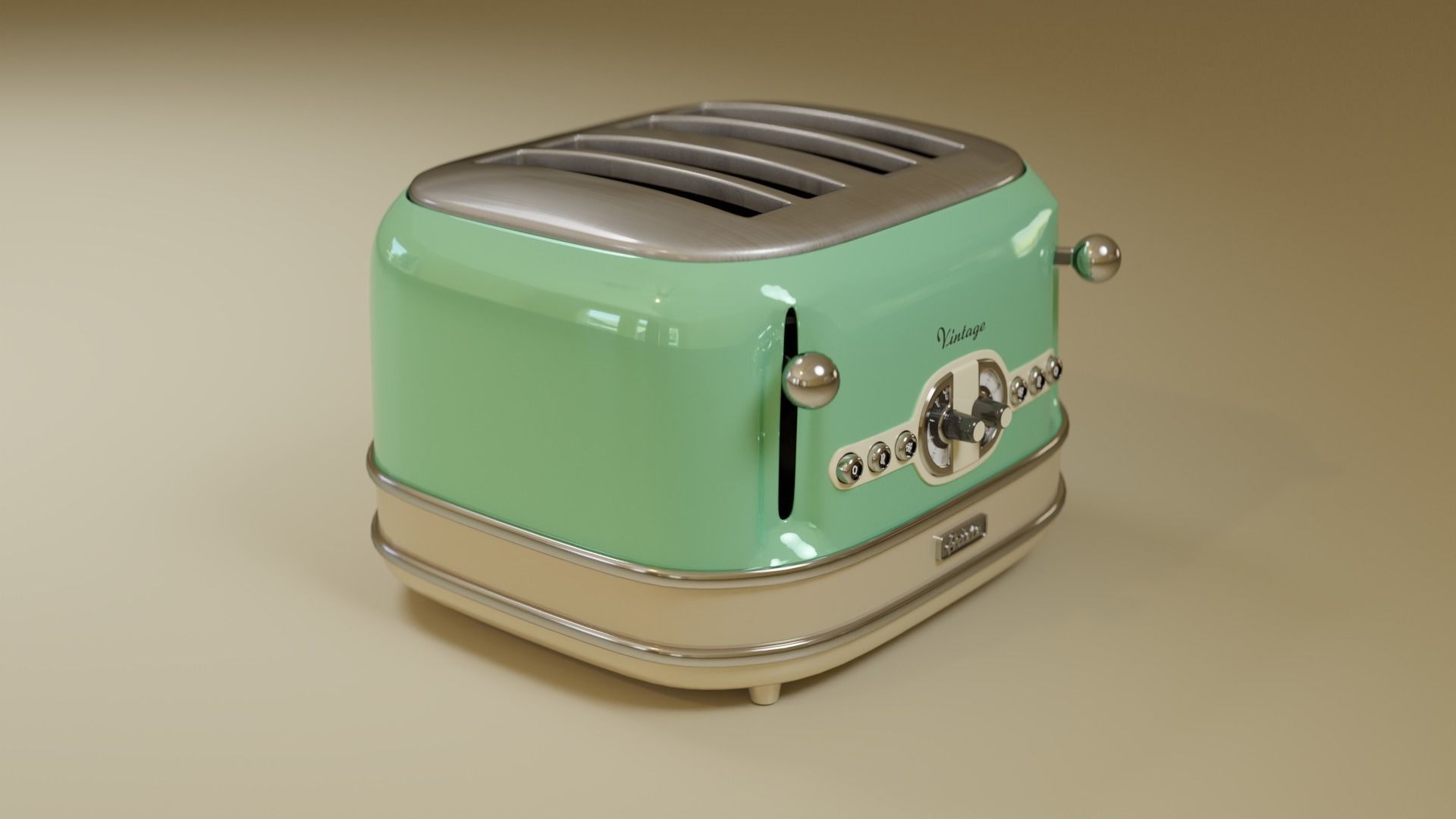 Ariete Vintage Toaster 3D Model 3D model_3