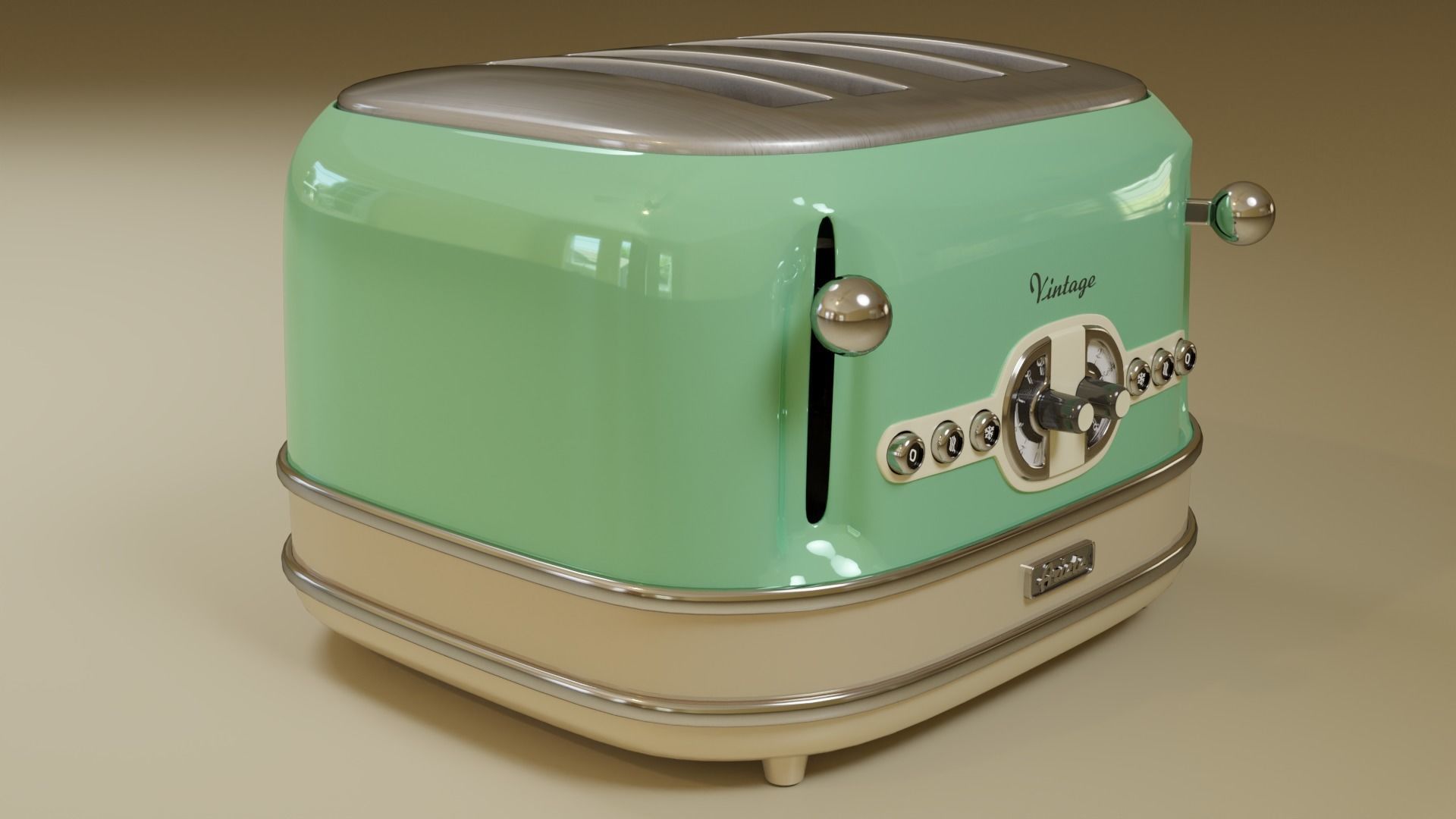 Ariete Vintage Toaster 3D Model 3D model_1
