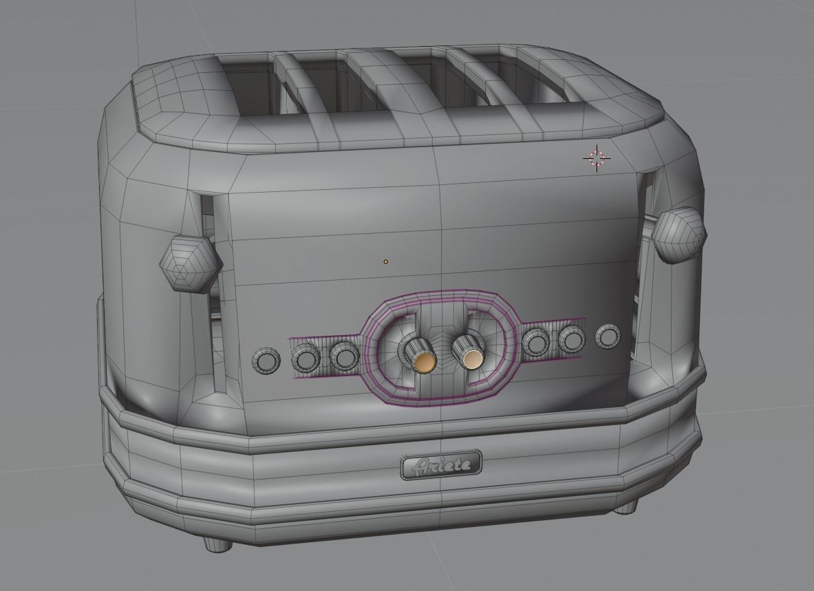 Ariete Vintage Toaster 3D Model 3D model_5