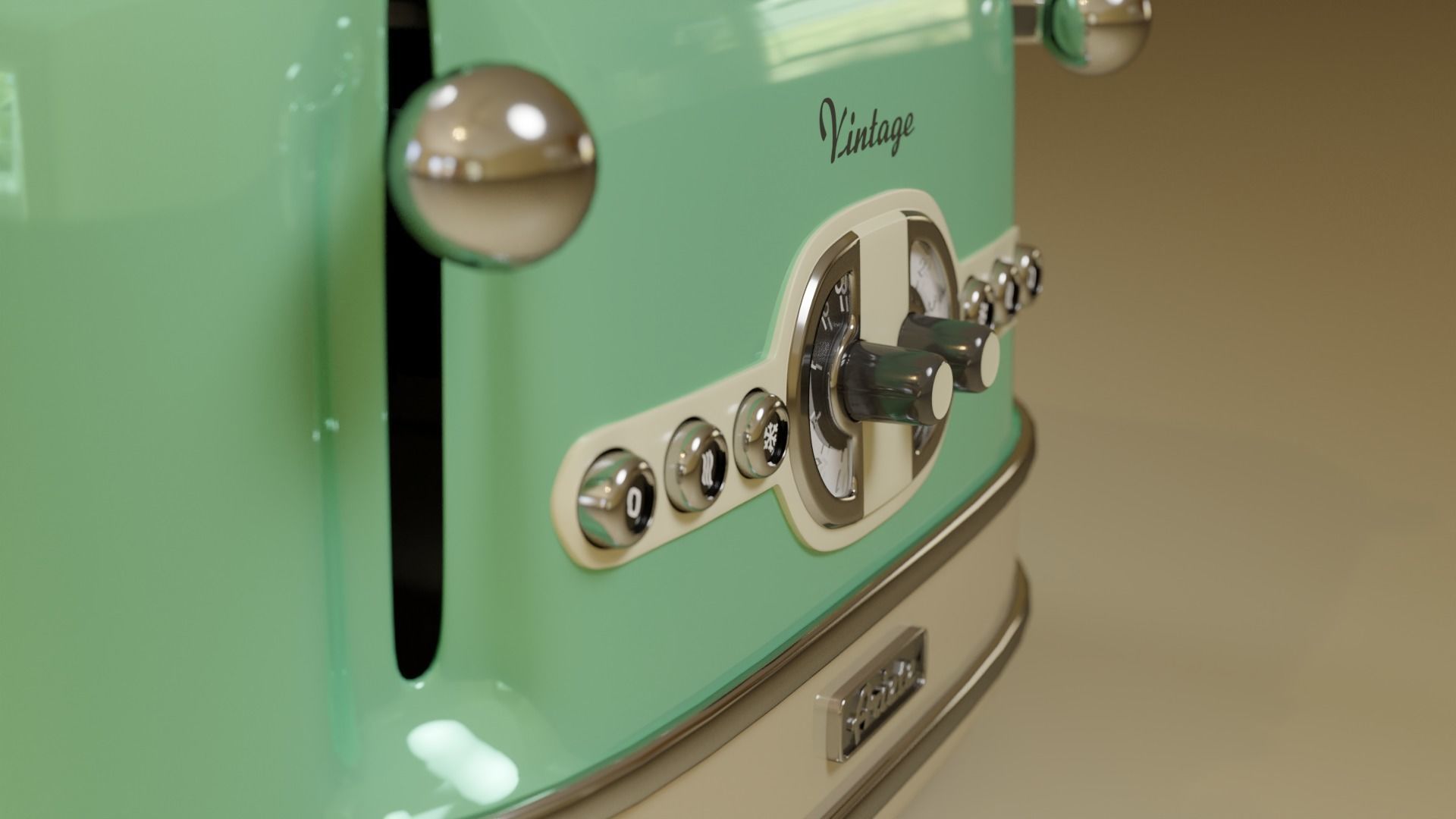 Ariete Vintage Toaster 3D Model 3D model_2