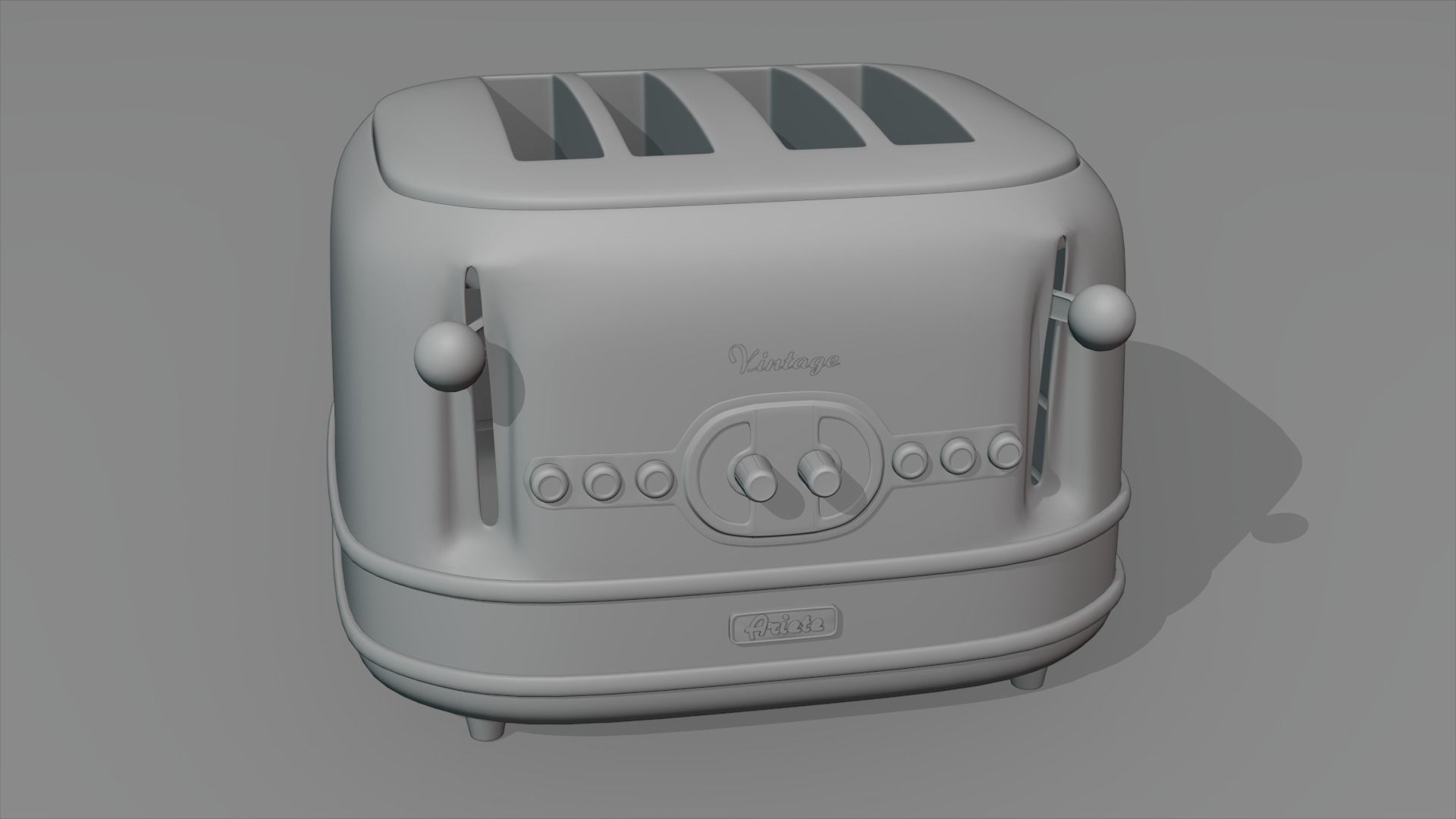 Ariete Vintage Toaster 3D Model 3D model_4
