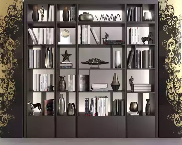 Wardrobe with decor