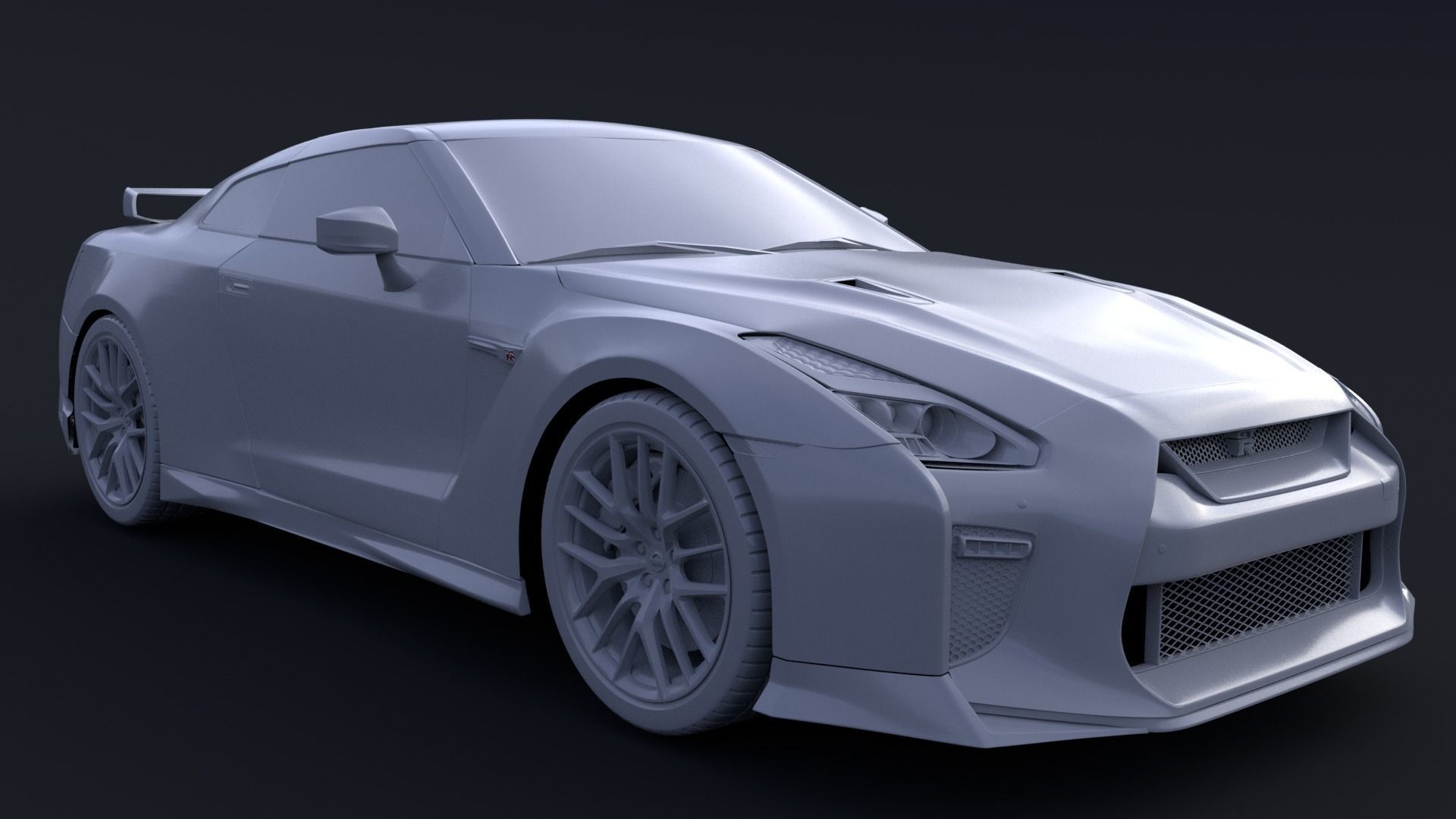 Nissan GTR R35 3D model_4