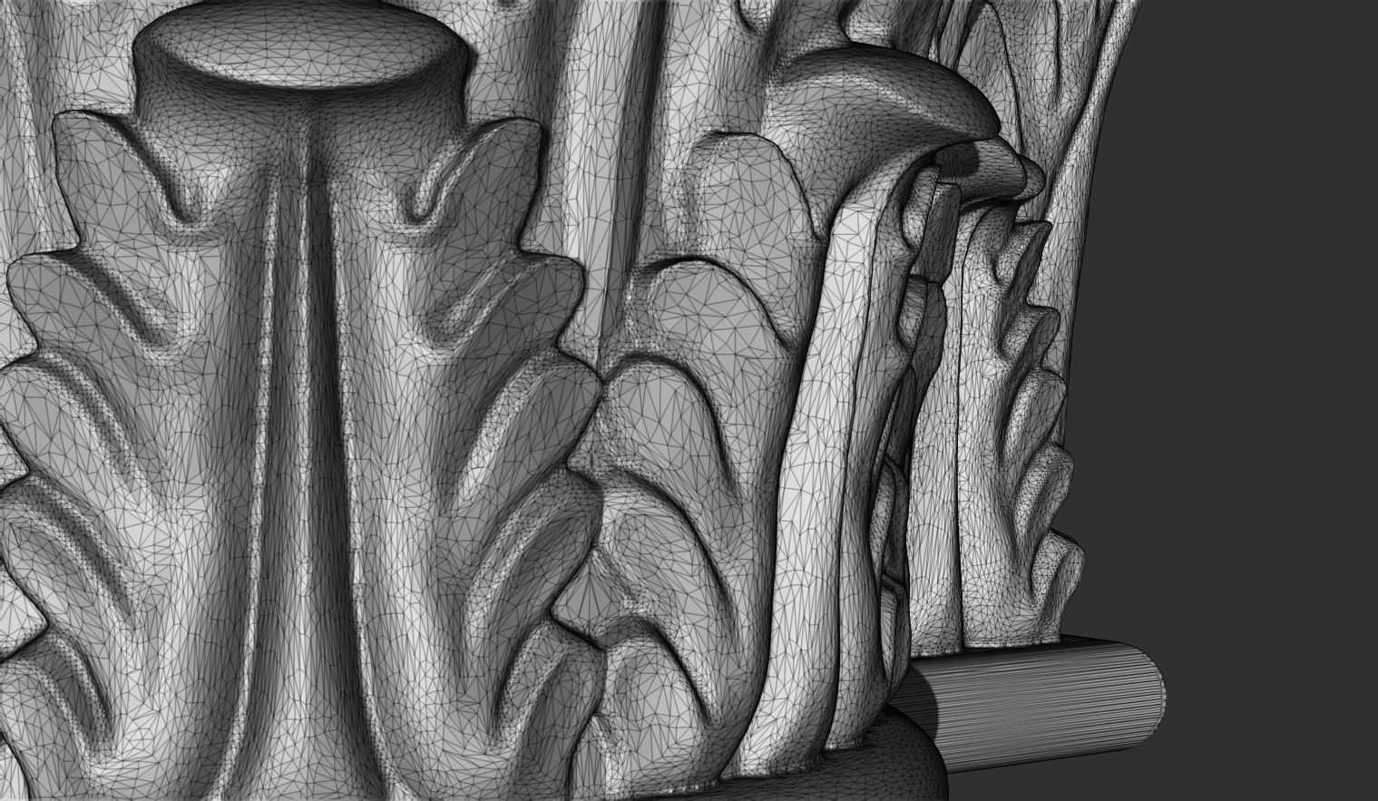 Corinthian capital 3D model_15