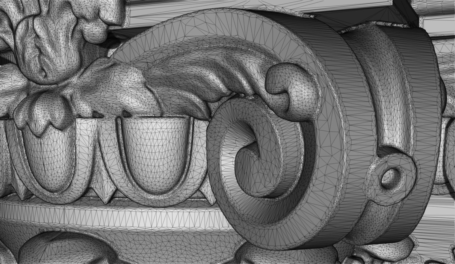 Corinthian capital 3D model_14