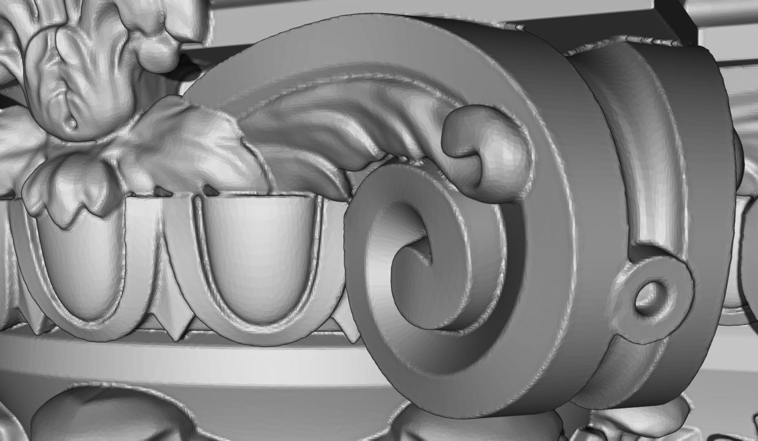 Corinthian capital 3D model_13