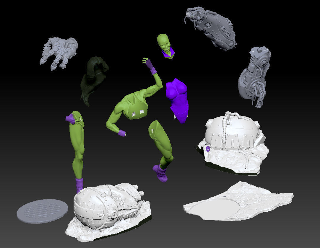 The Sensational She-Hulk V2 3D print model_6