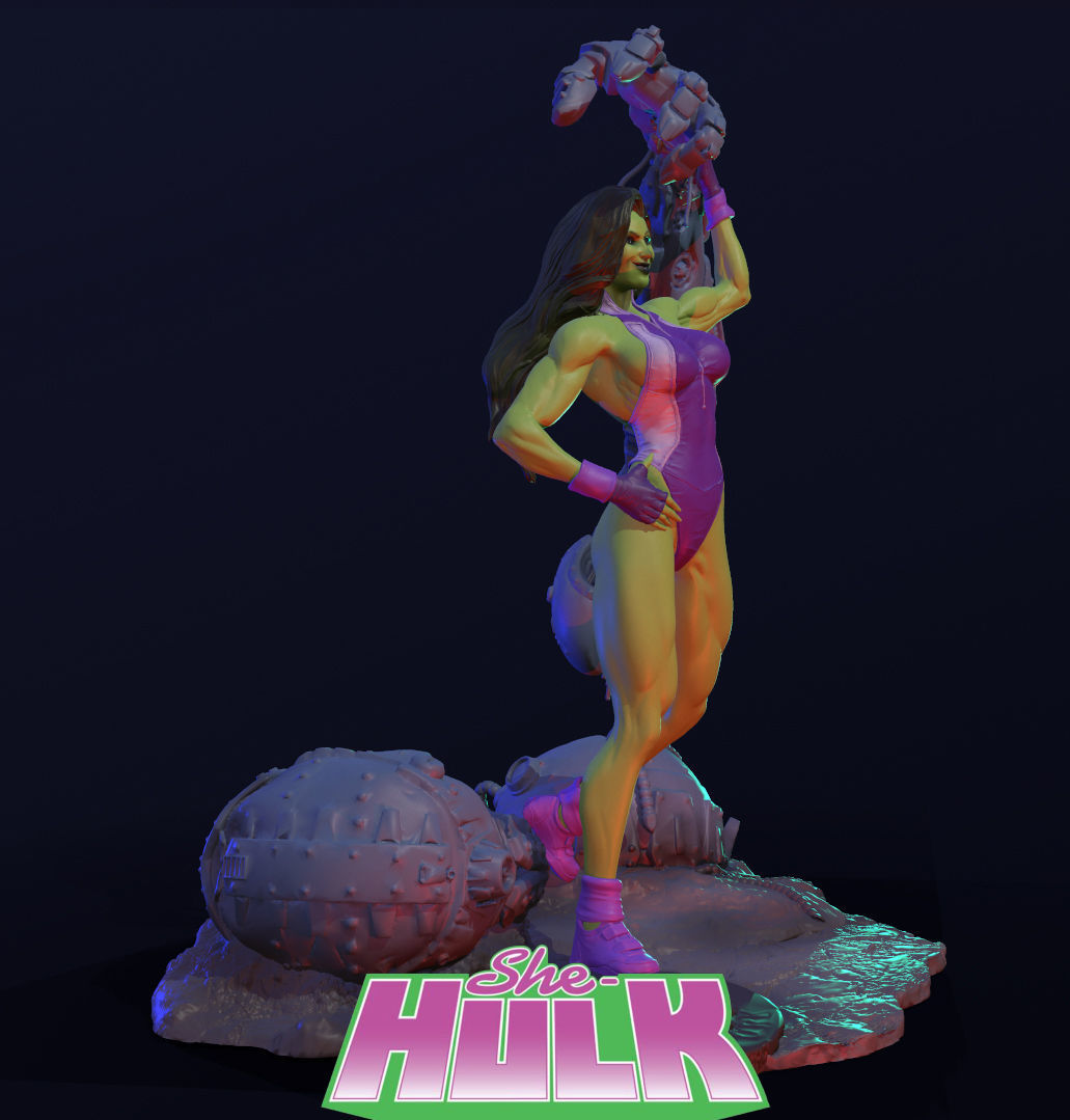 The Sensational She-Hulk V2 3D print model_4