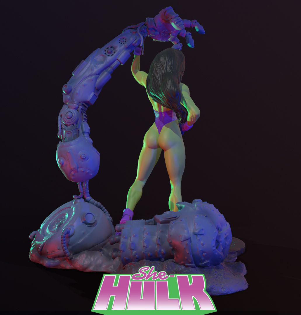 The Sensational She-Hulk V2 3D print model_3