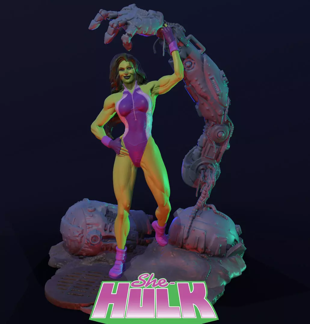 The Sensational She-Hulk V2 3D print model_0