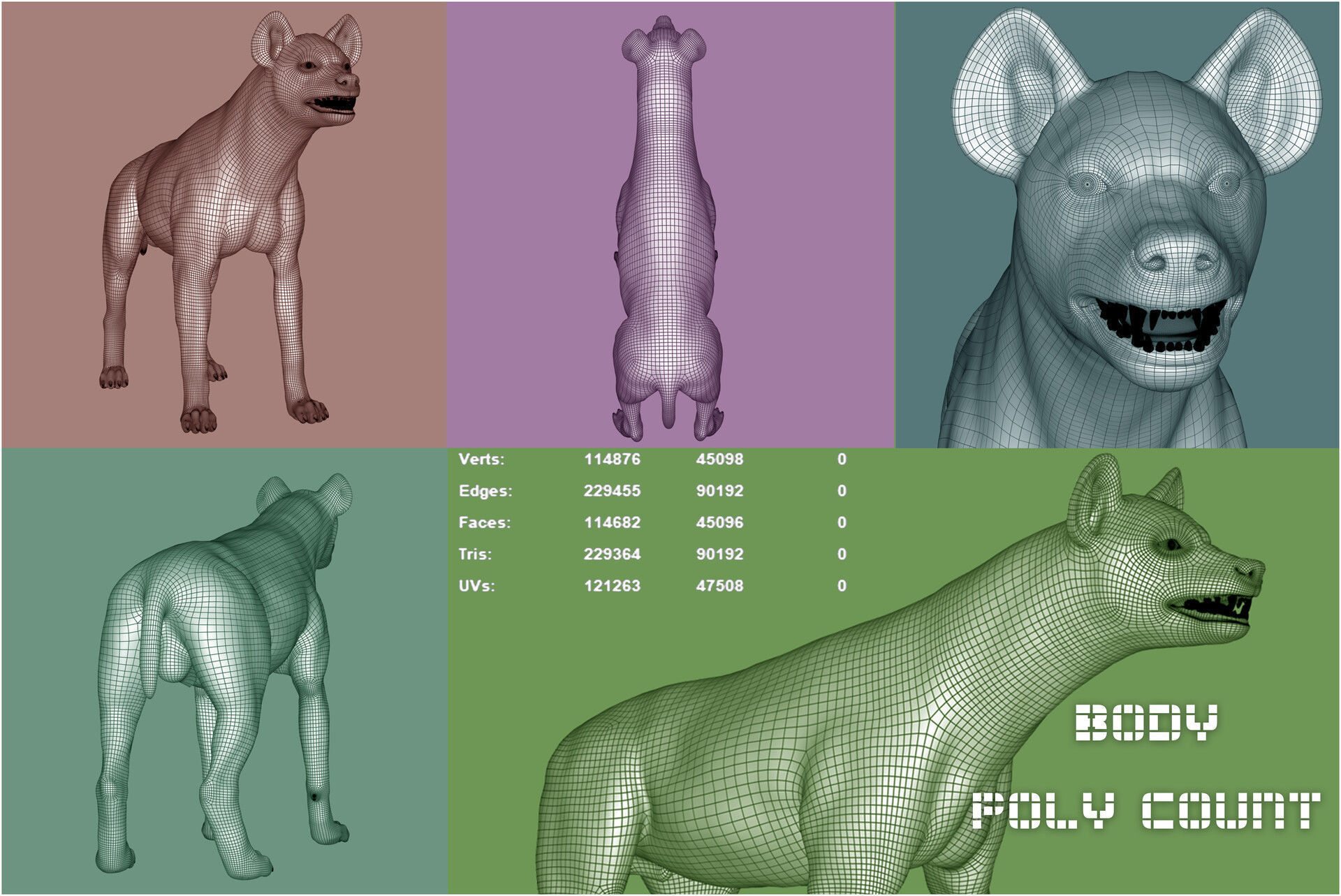 Hyena For Production 3D model_27