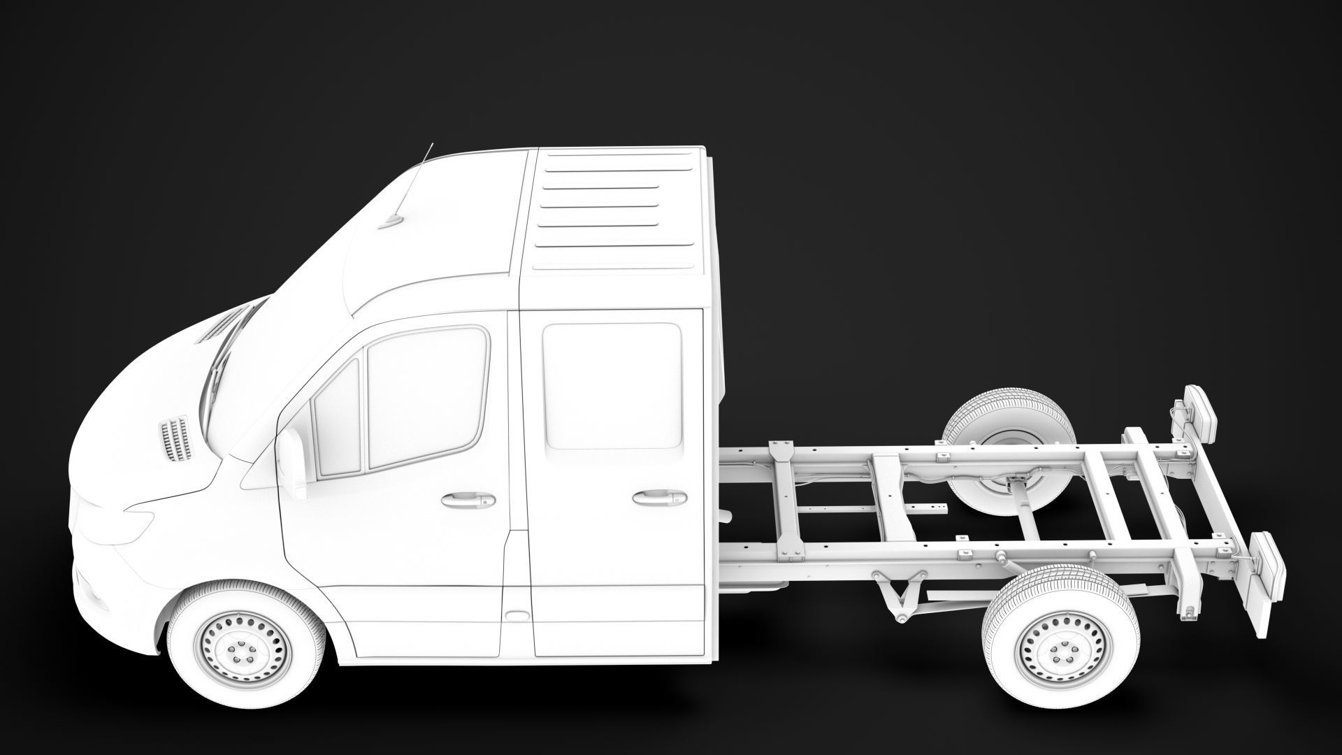 RAM Sprinter Chassis Crew Cab L2 FWD 2020 3D model_16