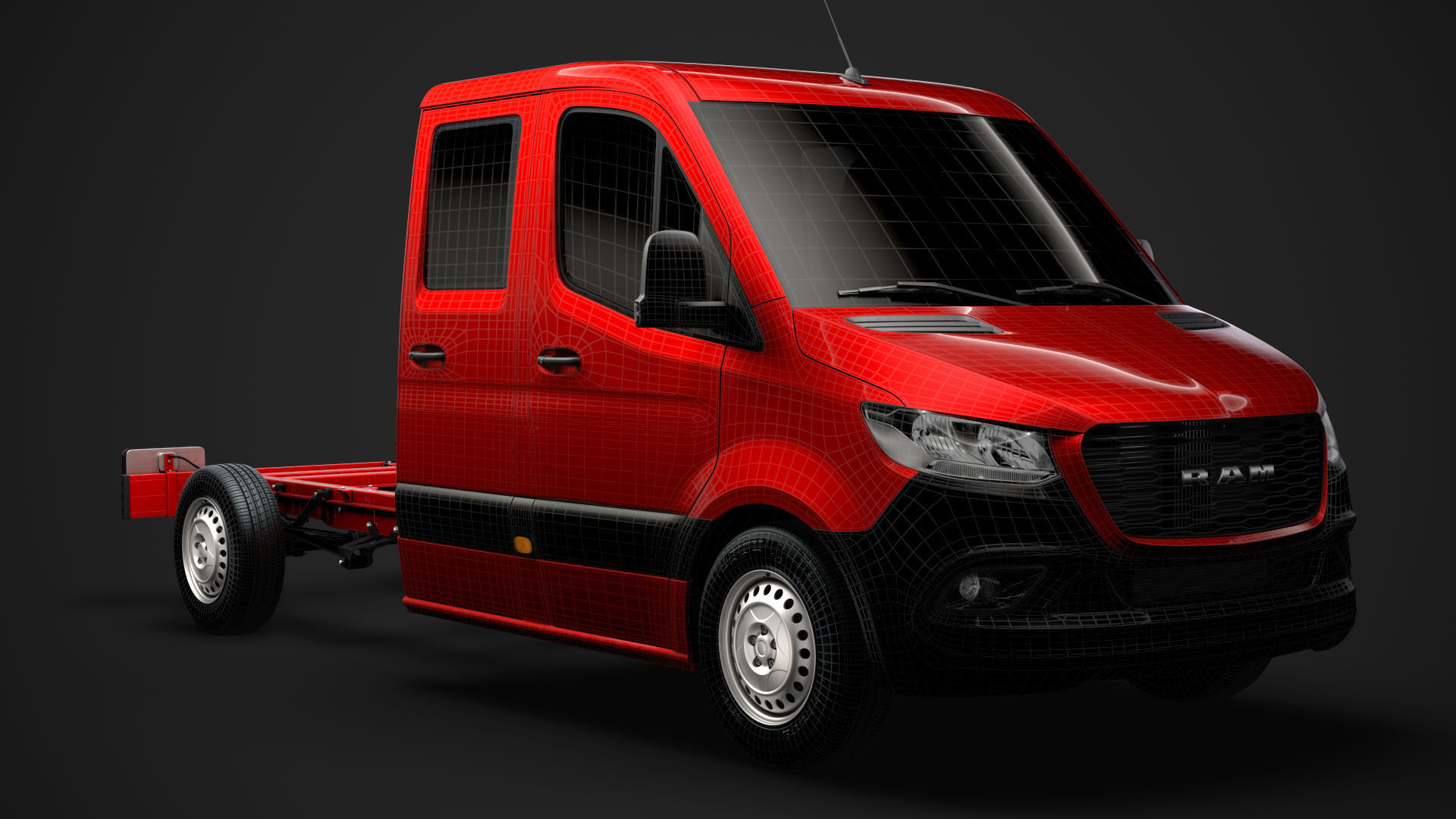 RAM Sprinter Chassis Crew Cab L2 FWD 2020 3D model_23