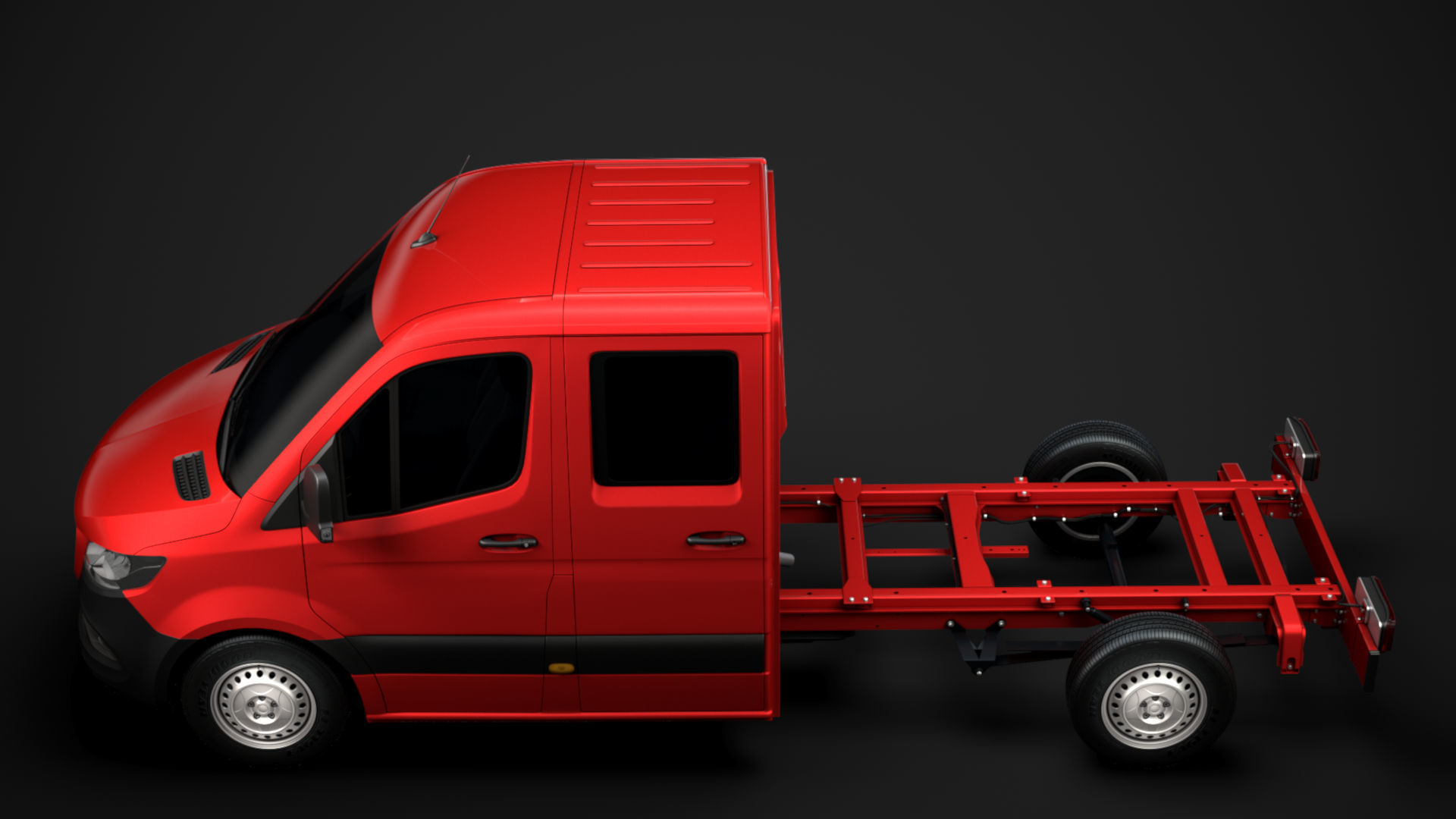 RAM Sprinter Chassis Crew Cab L2 FWD 2020 3D model_4
