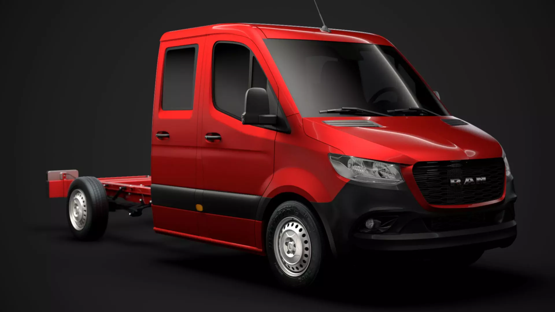 RAM Sprinter Chassis Crew Cab L2 FWD 2020 3D model_0