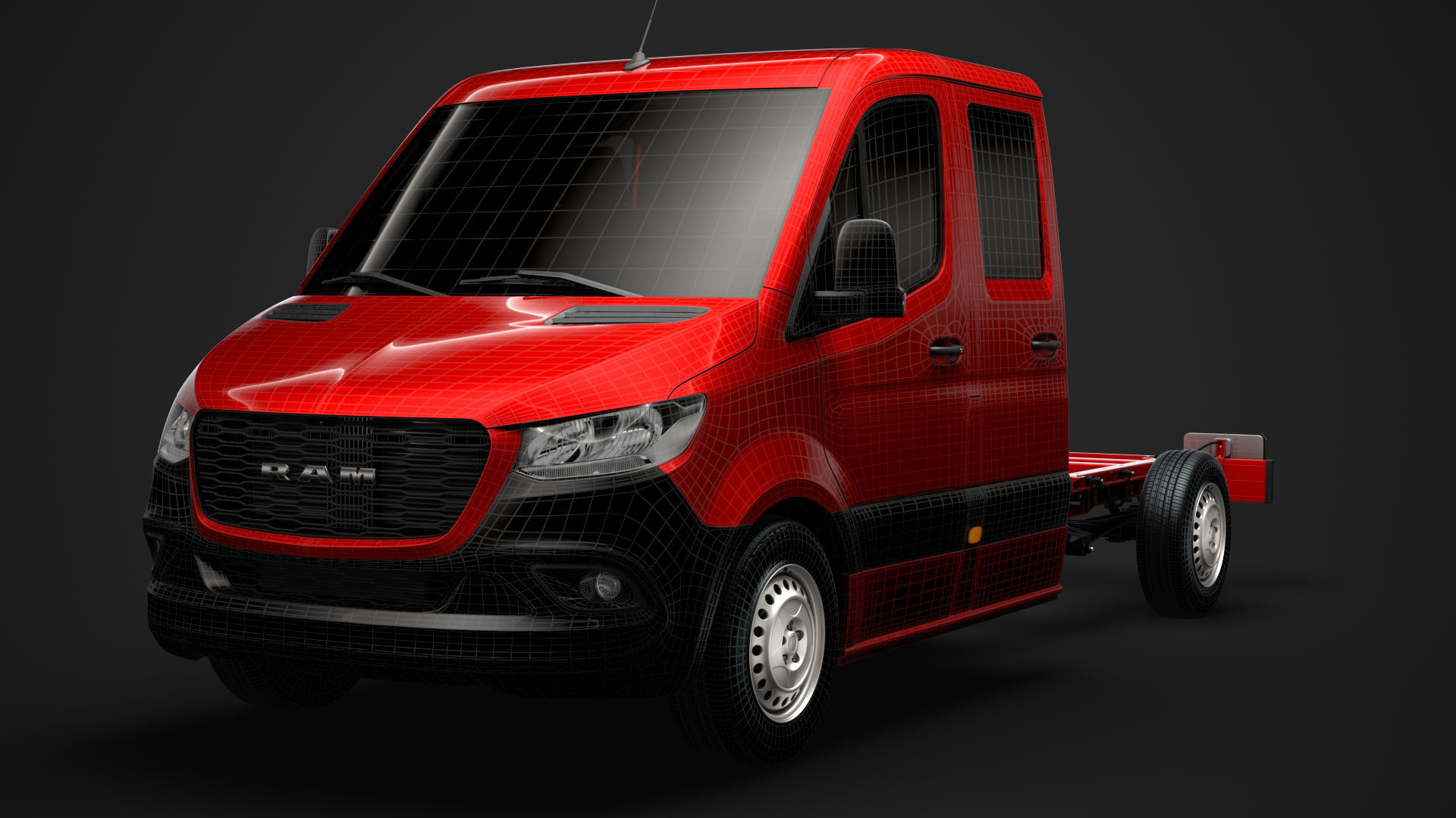 RAM Sprinter Chassis Crew Cab L2 FWD 2020 3D model_29