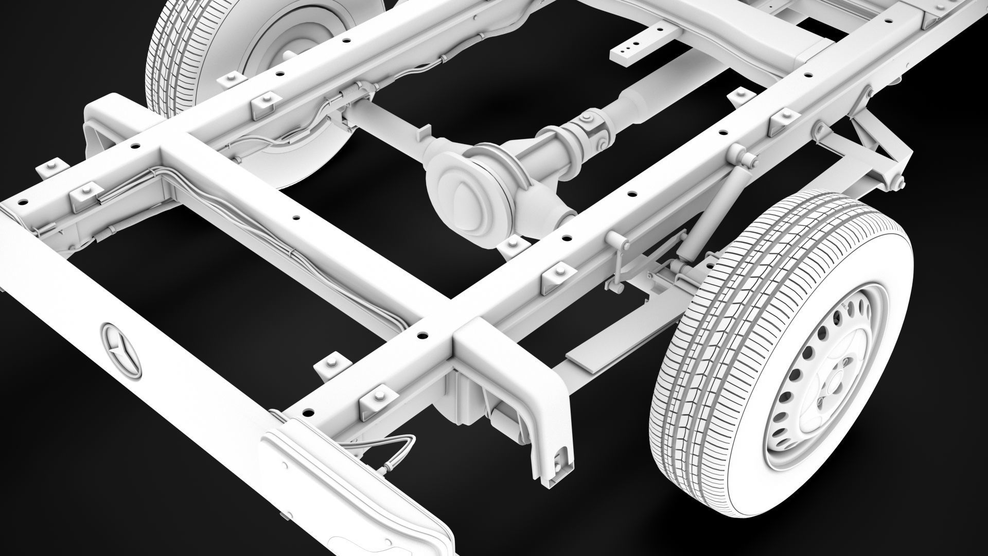 Mercedes Sprinter Chassis Crew Cab L2 RWD 2020 3D model_20