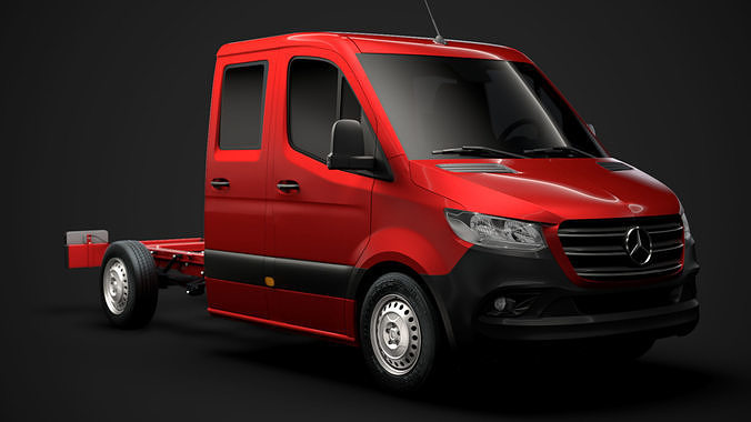 Mercedes Sprinter Chassis Crew Cab L2 RWD 2020 3D model