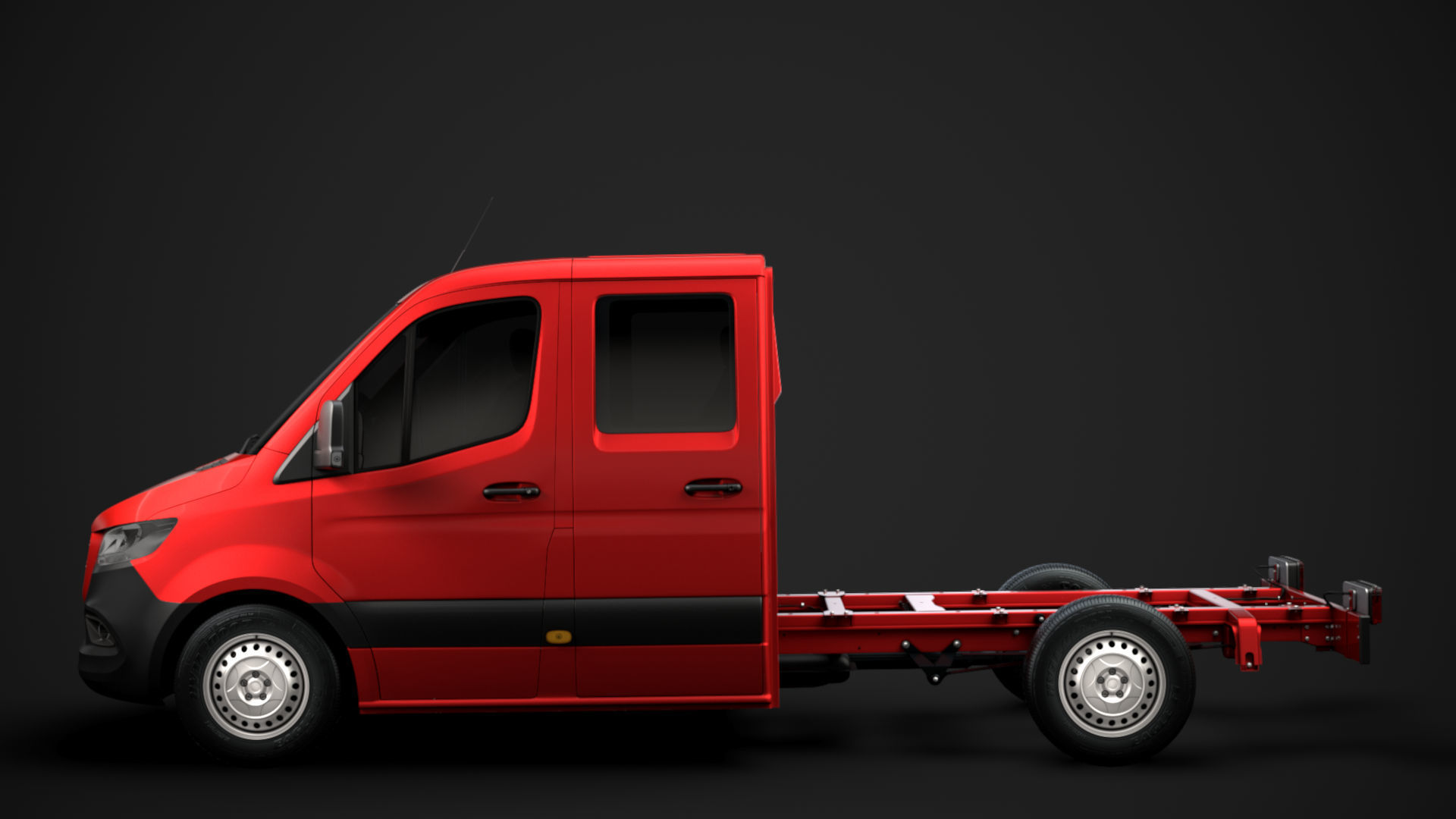 Mercedes Sprinter Chassis Crew Cab L2 RWD 2020 3D model_5