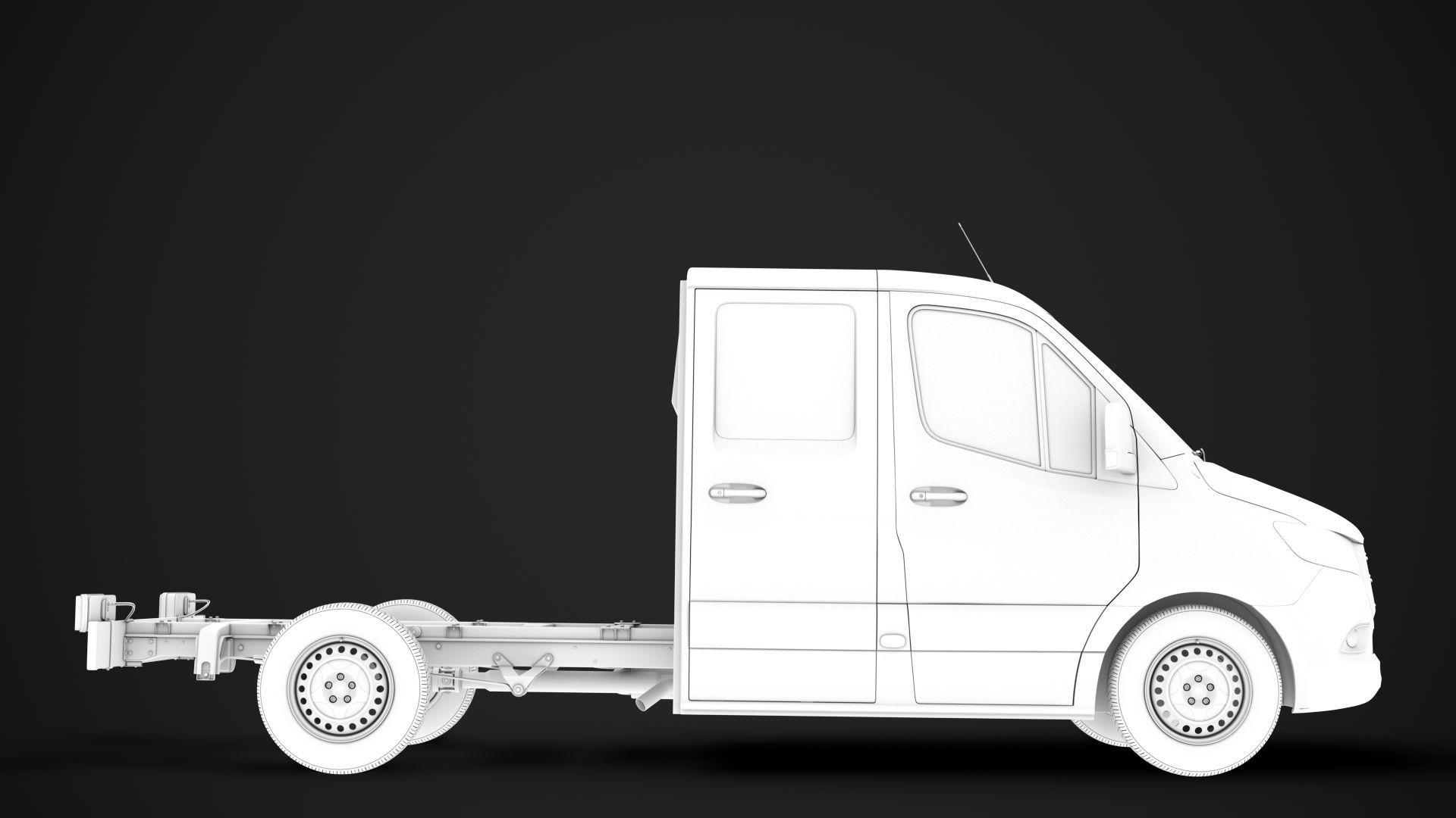 Mercedes Sprinter Chassis Crew Cab L2 RWD 2020 3D model_14
