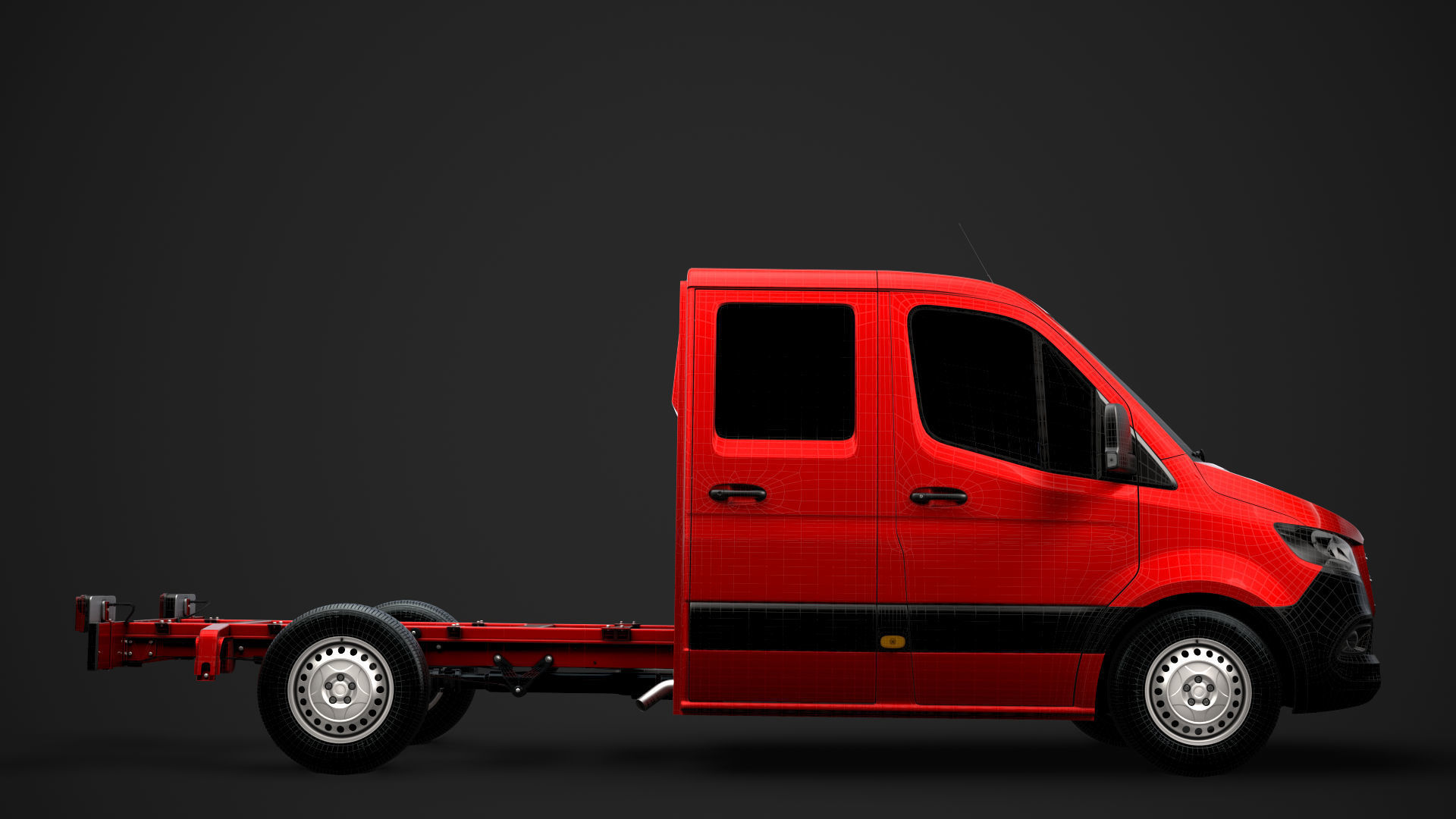 Mercedes Sprinter Chassis Crew Cab L2 RWD 2020 3D model_24