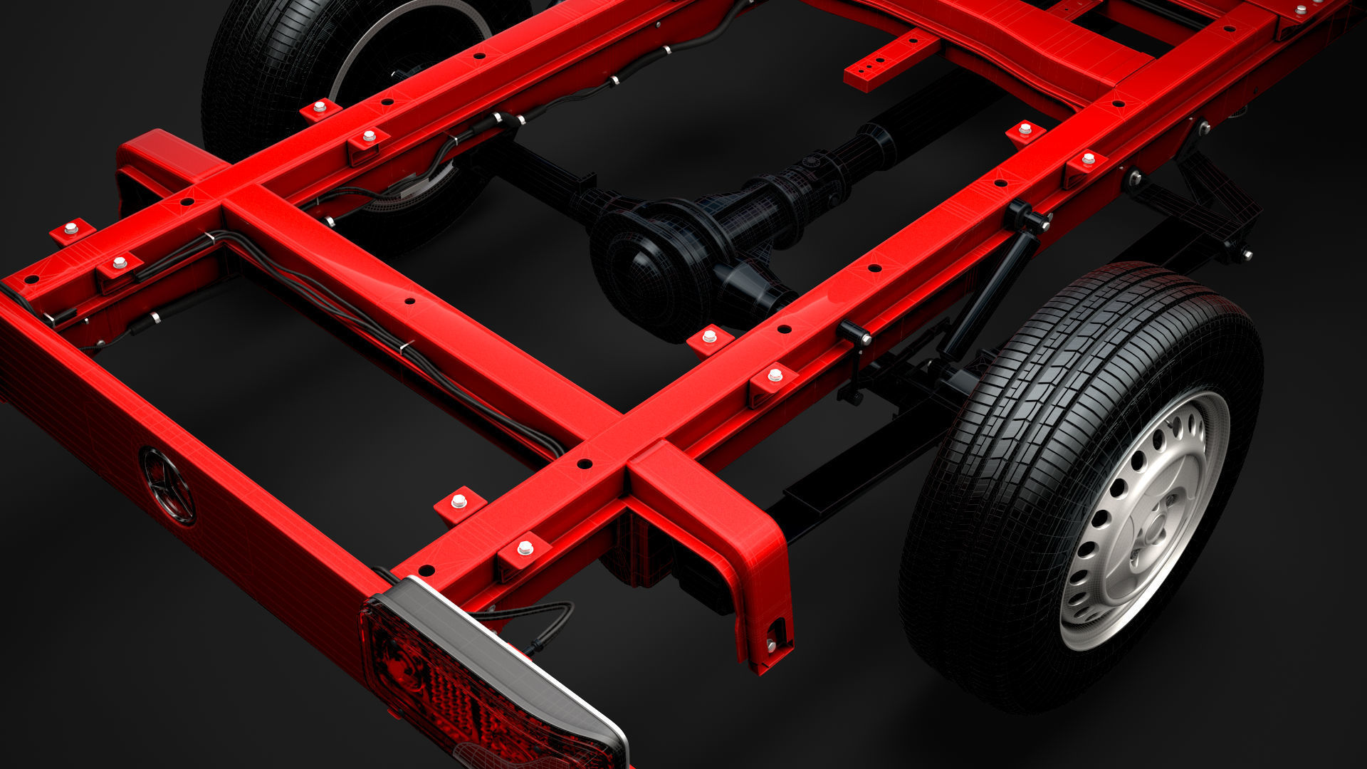 Mercedes Sprinter Chassis Crew Cab L2 RWD 2020 3D model_32