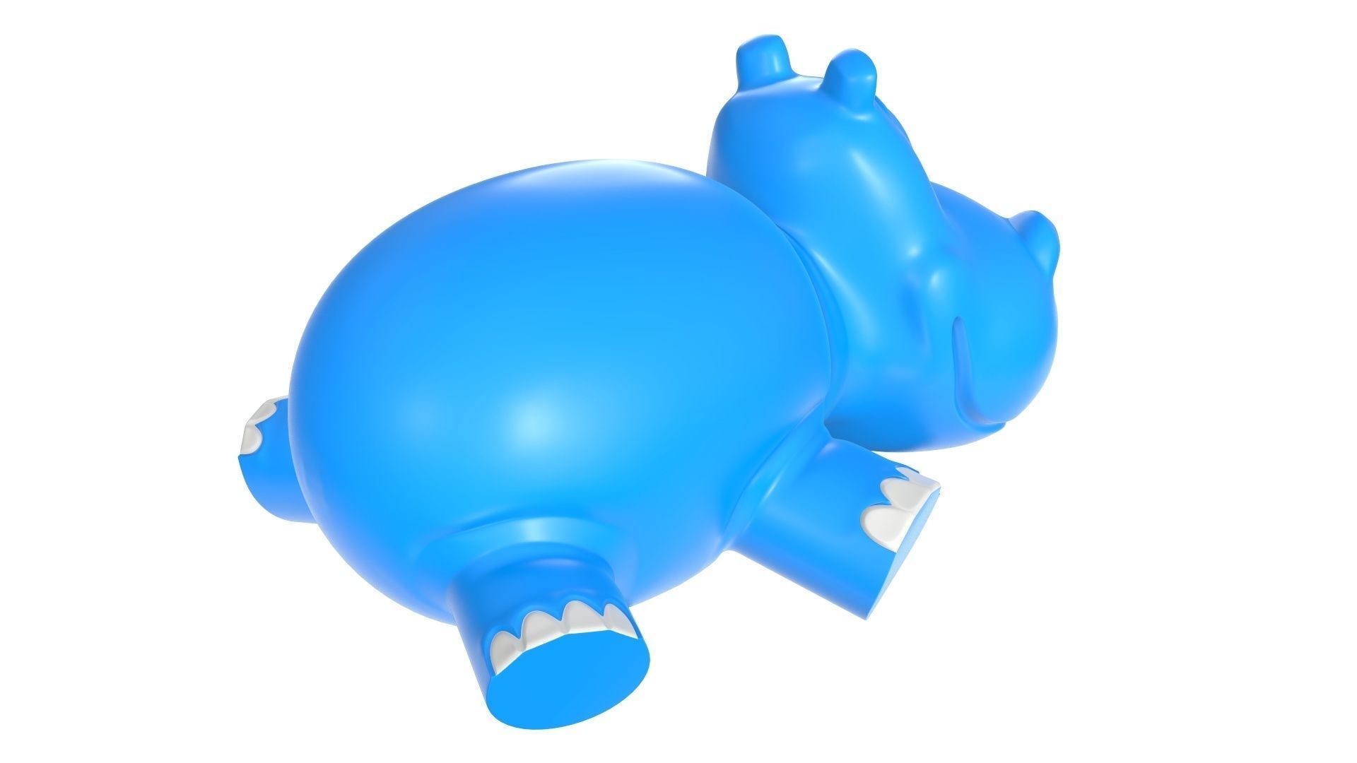 Hippo toy 3D model_4