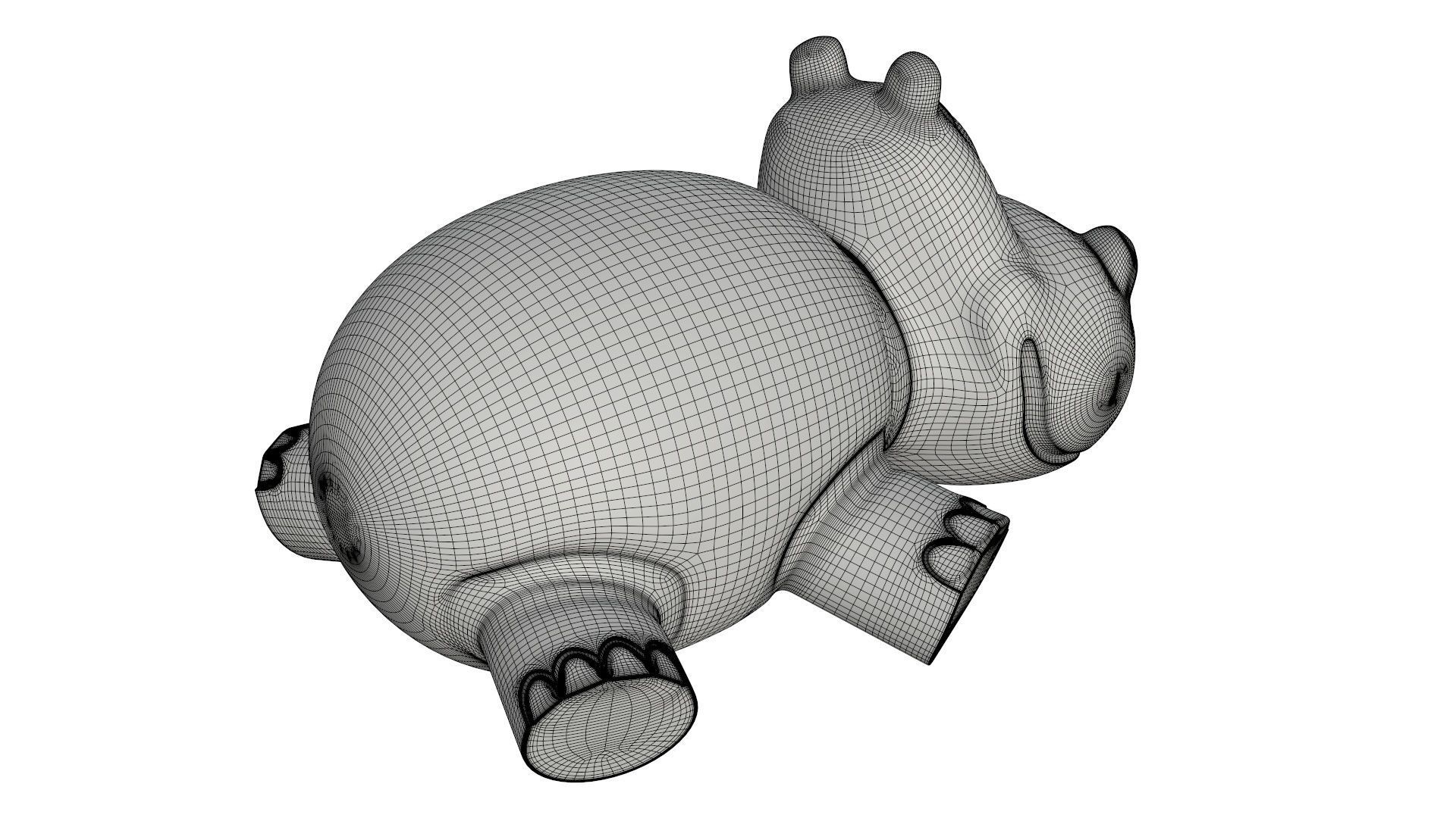 Hippo toy 3D model_8