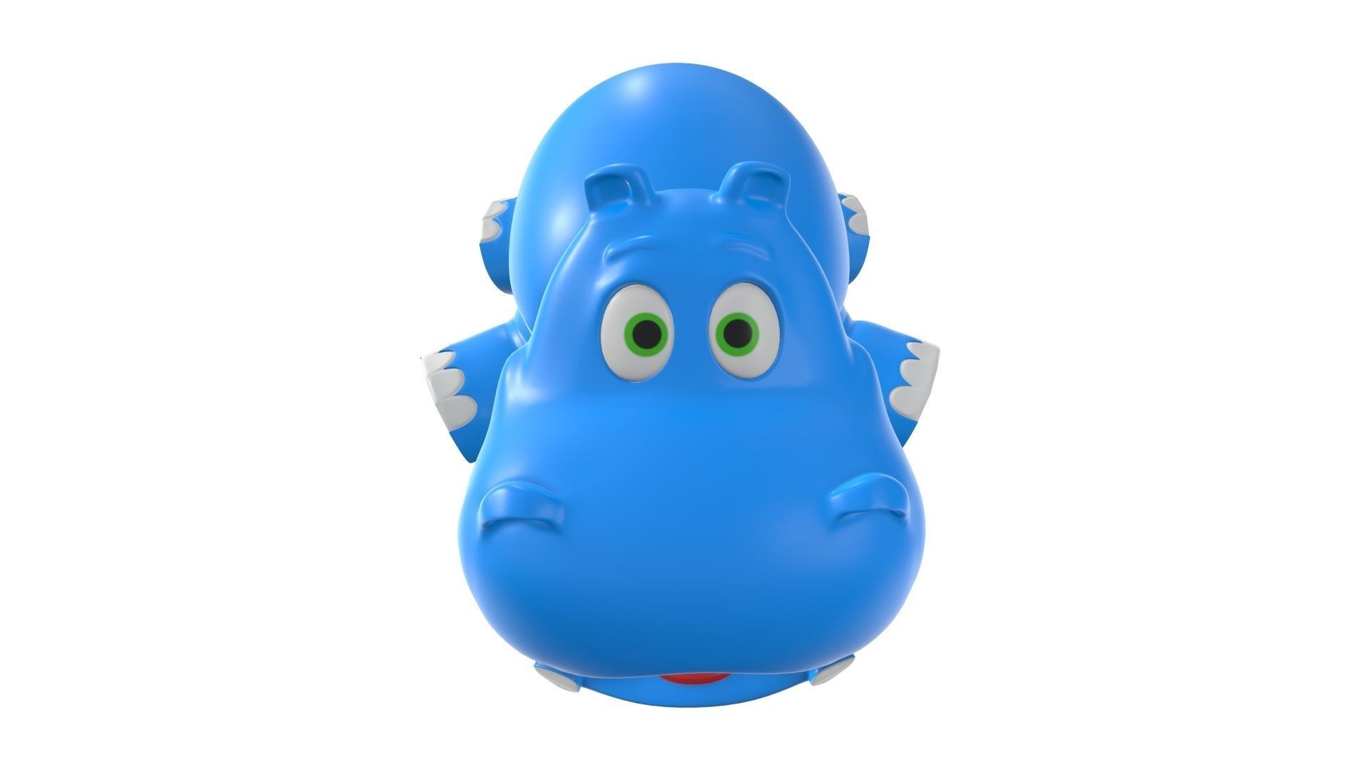 Hippo toy 3D model_3