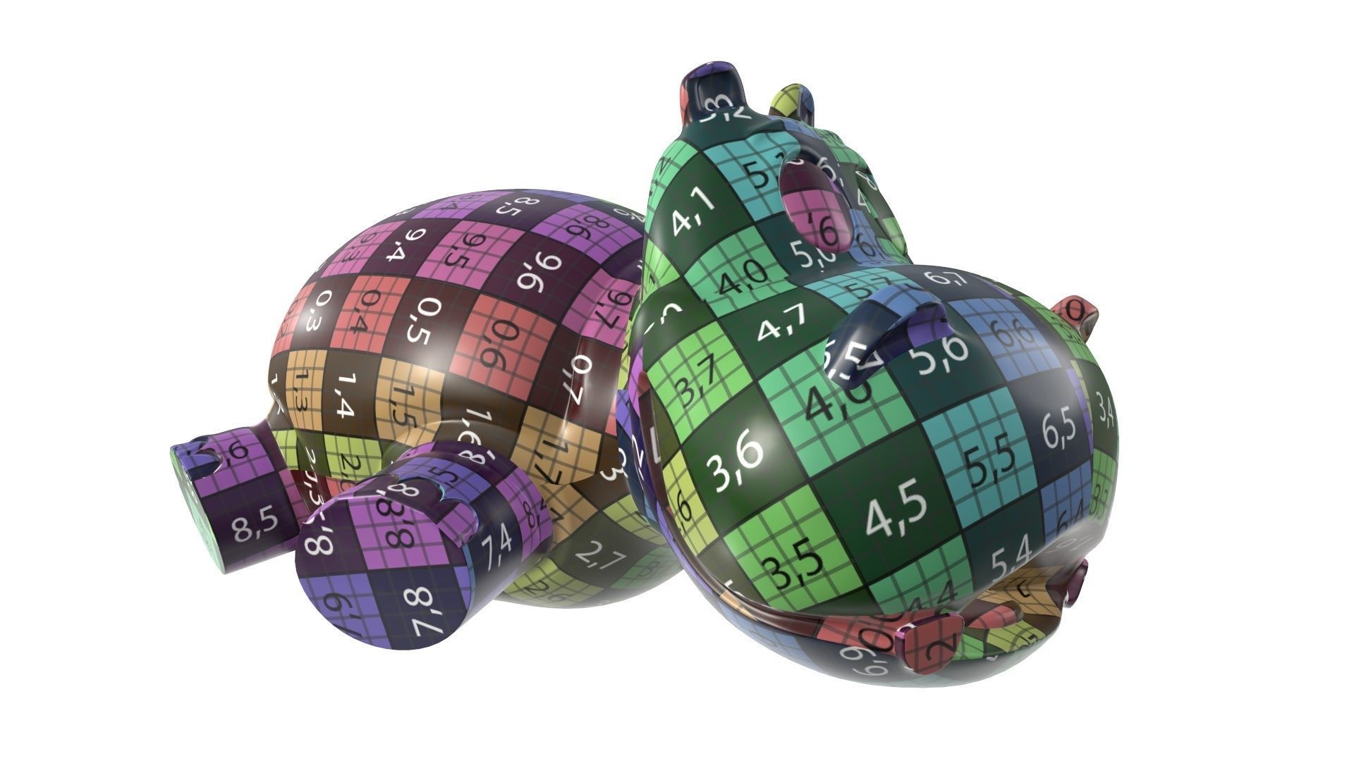 Hippo toy 3D model_10