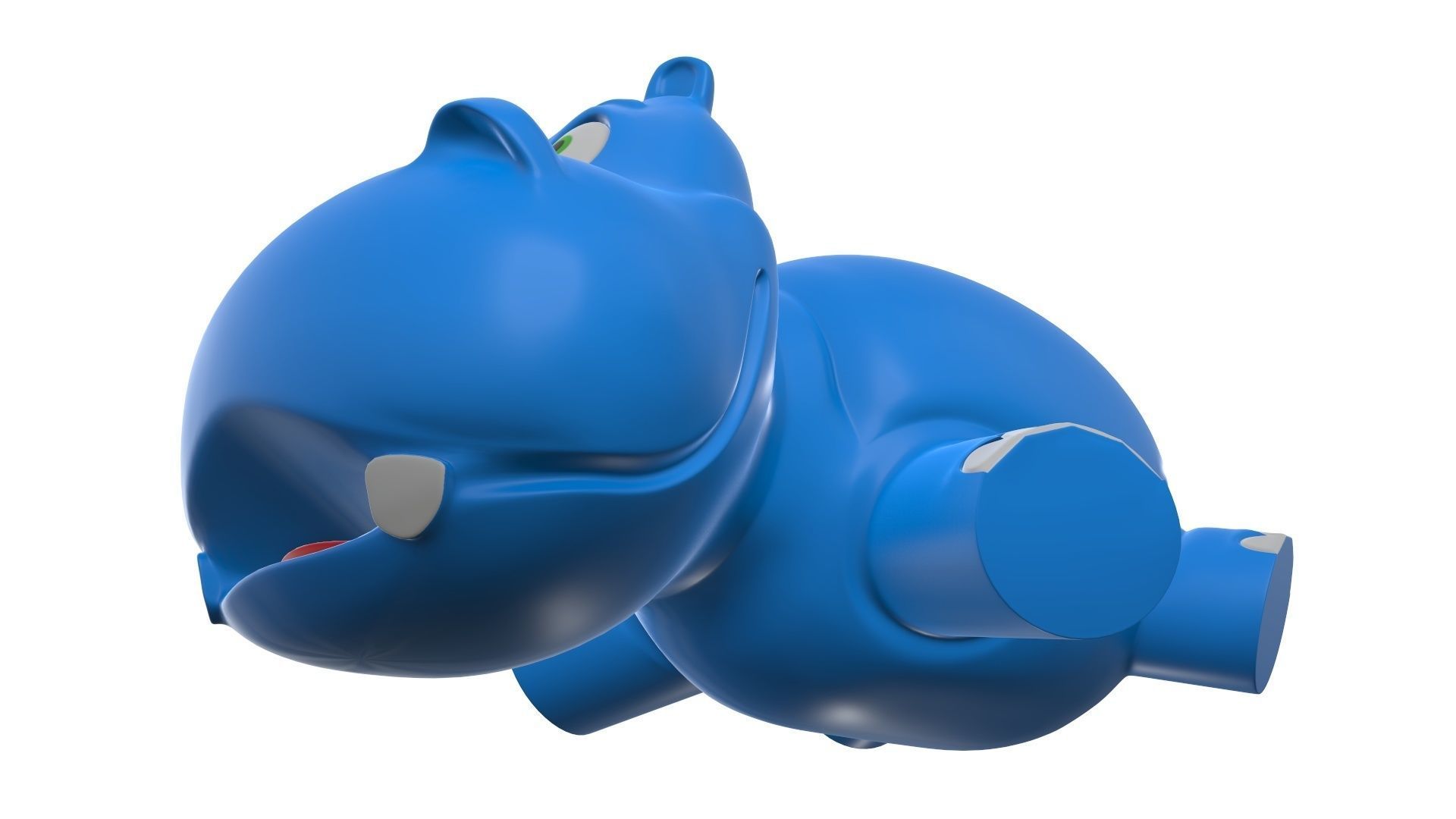 Hippo toy 3D model_5
