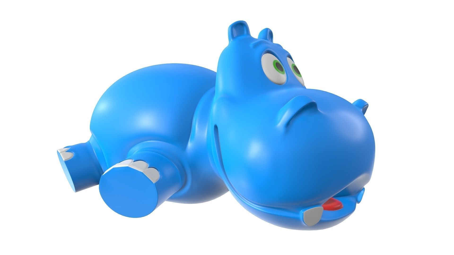 Hippo toy 3D model_2