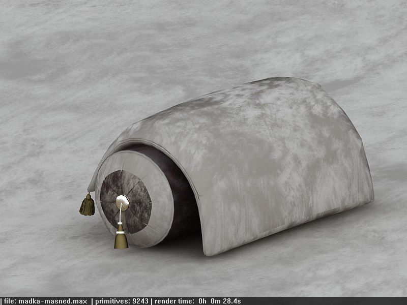3D model cushion pillow Low-poly 3D model_1