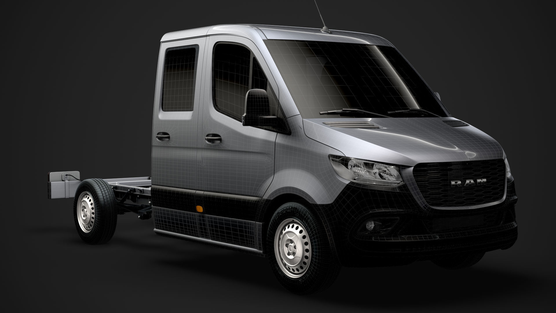RAM Sprinter Chassis Crew Cab L2 RWD 2020 3D model_22