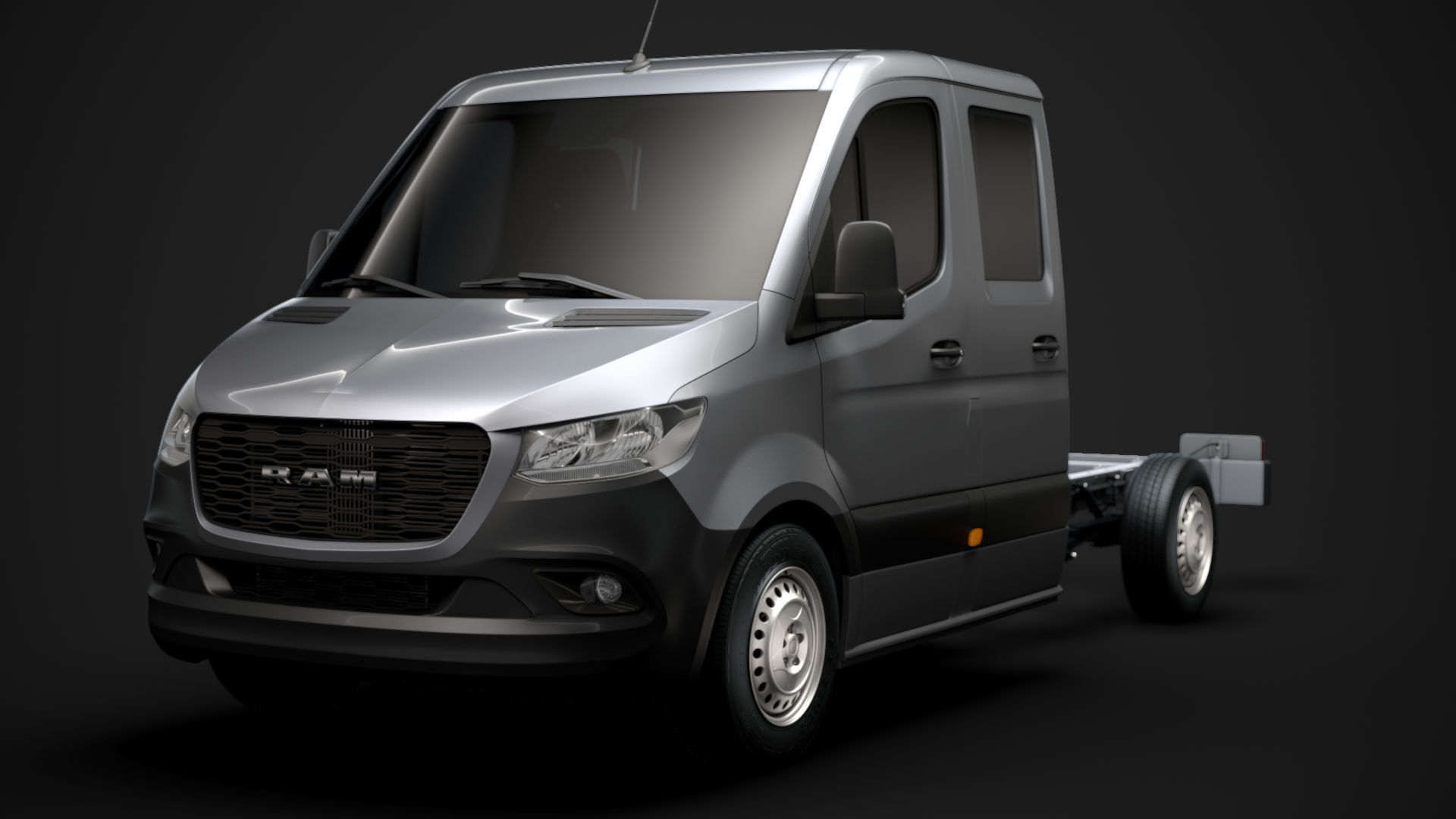 RAM Sprinter Chassis Crew Cab L2 RWD 2020 3D model_7