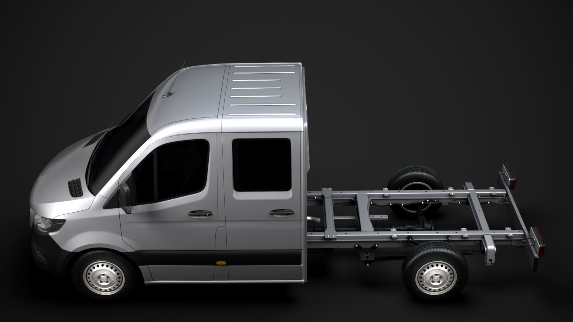 RAM Sprinter Chassis Crew Cab L2 RWD 2020 3D model_4