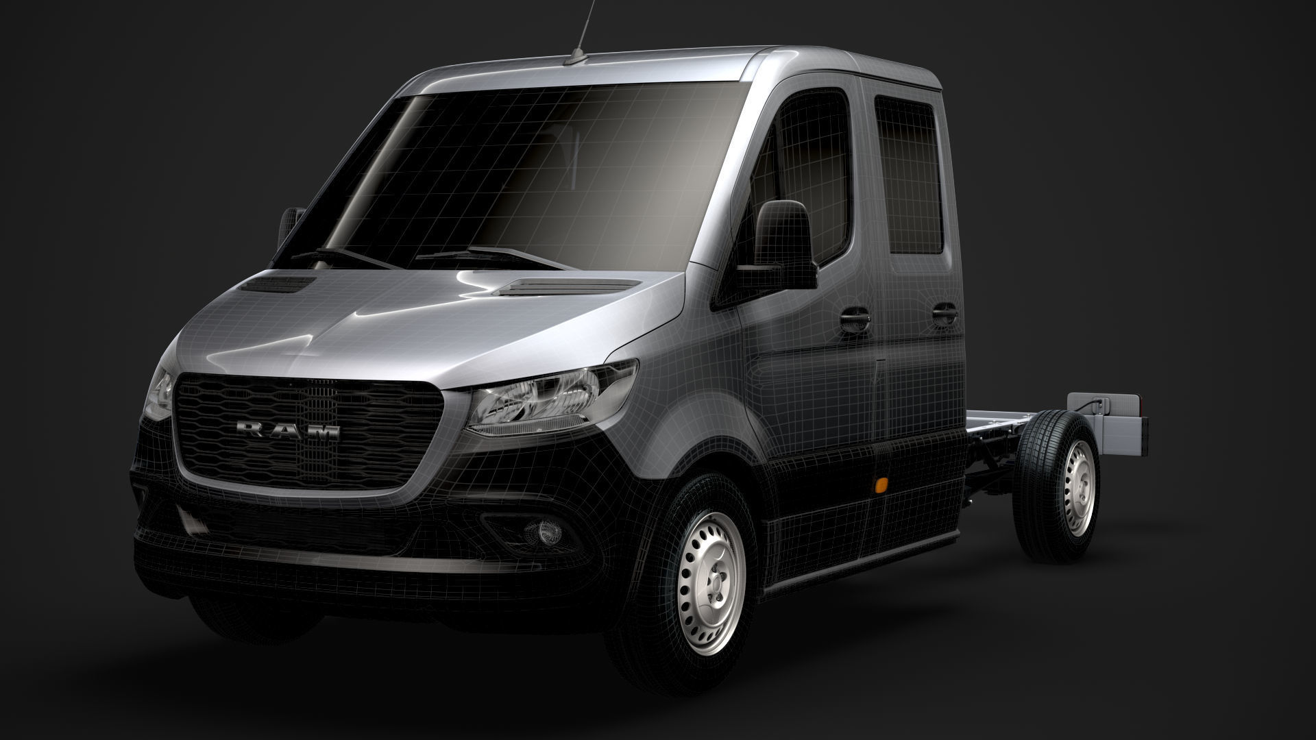 RAM Sprinter Chassis Crew Cab L2 RWD 2020 3D model_29