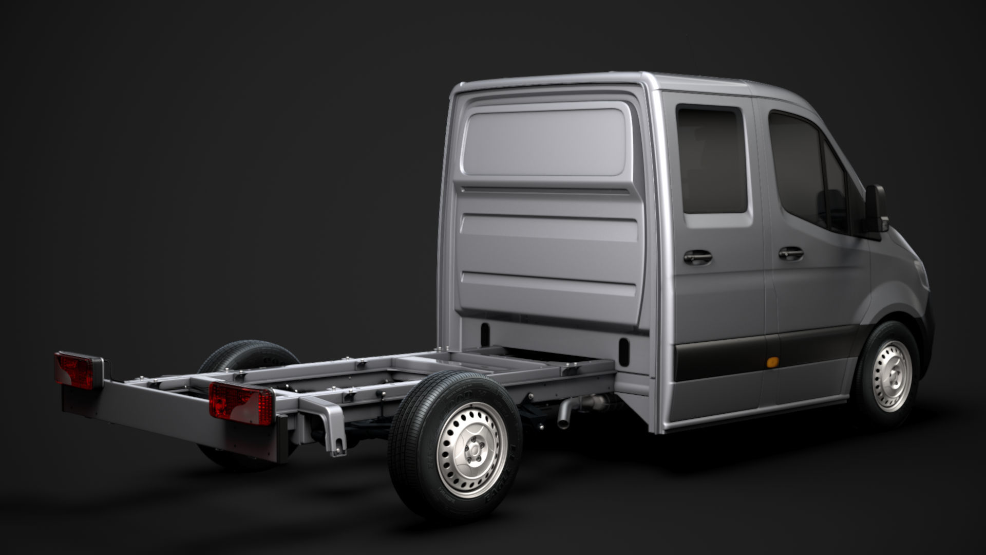 RAM Sprinter Chassis Crew Cab L2 RWD 2020 3D model_2