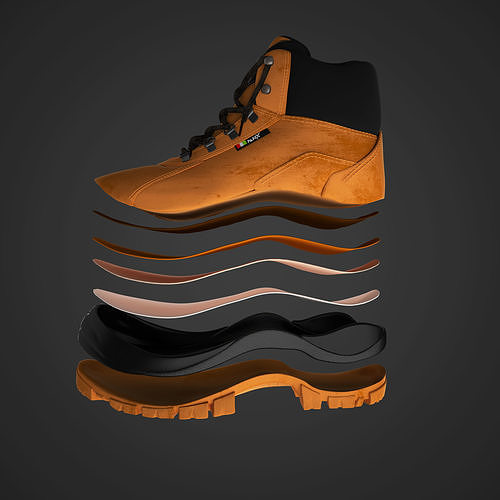 High Quality of a Shoe 3D model