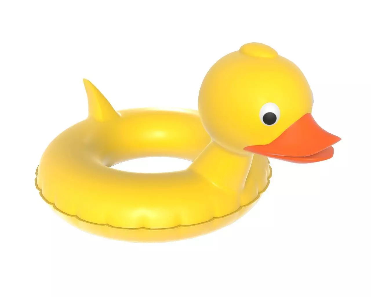 Swimming ring duck 3D model_0