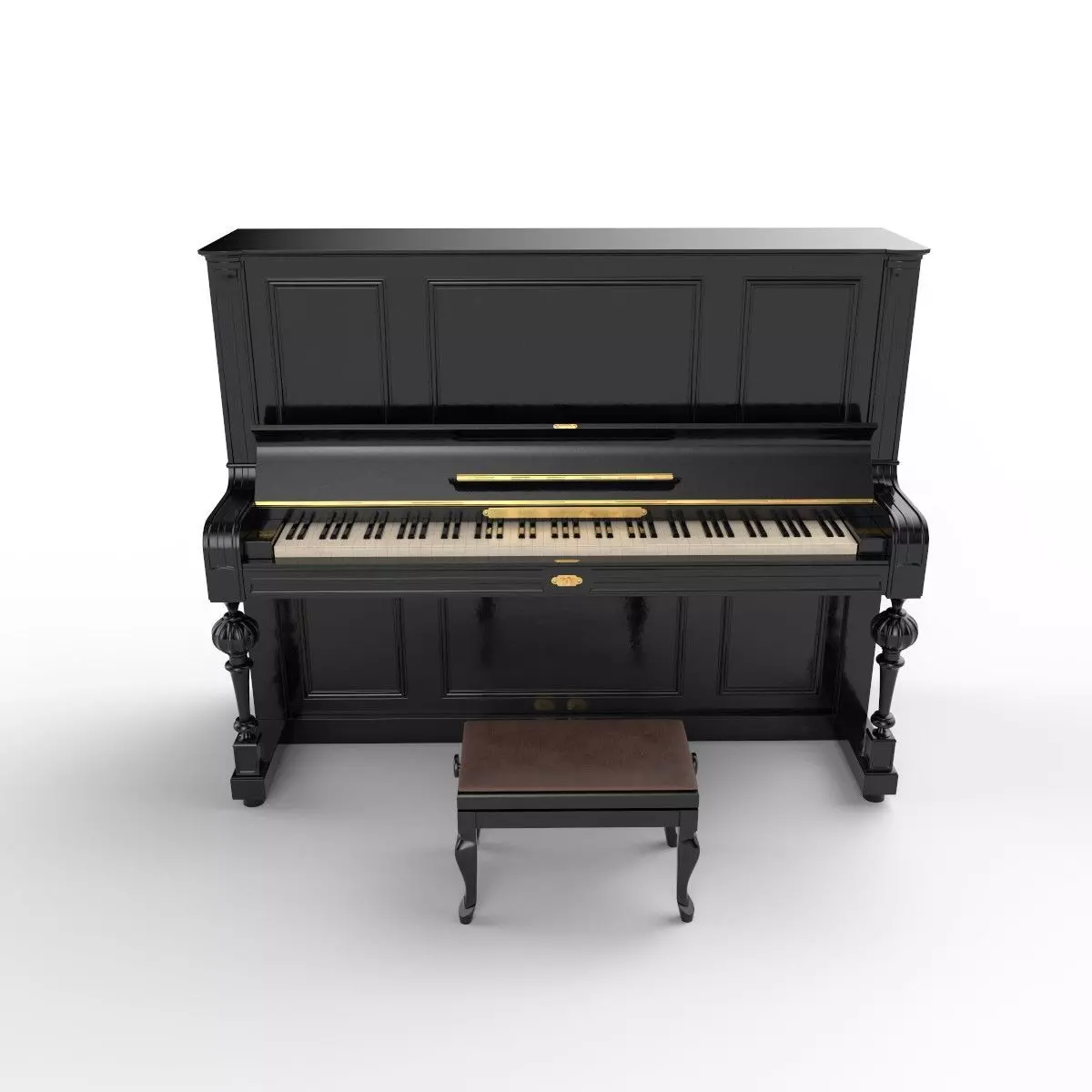 piano upright 3D model